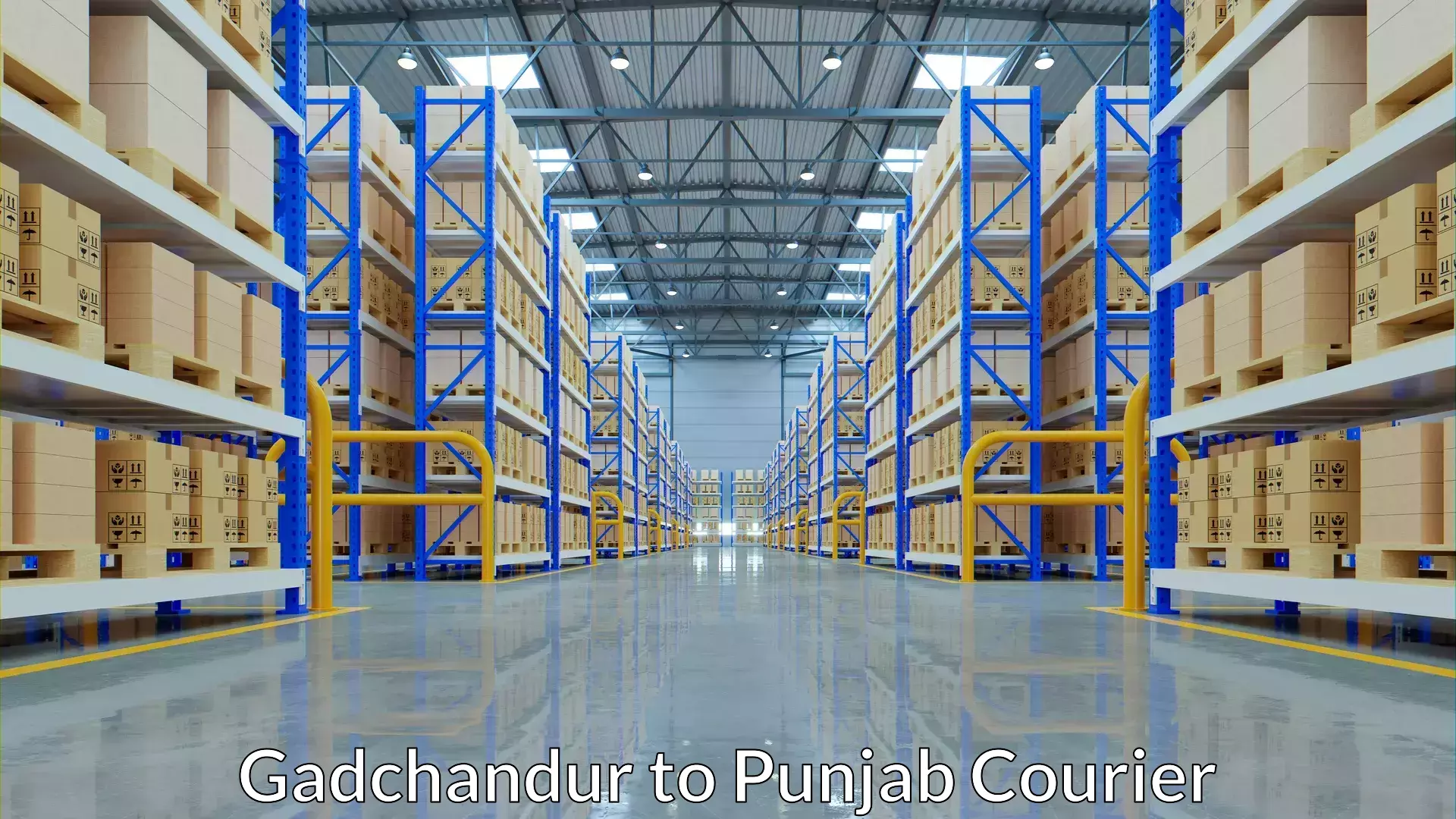 Optimized delivery routes Gadchandur to Adampur Jalandhar