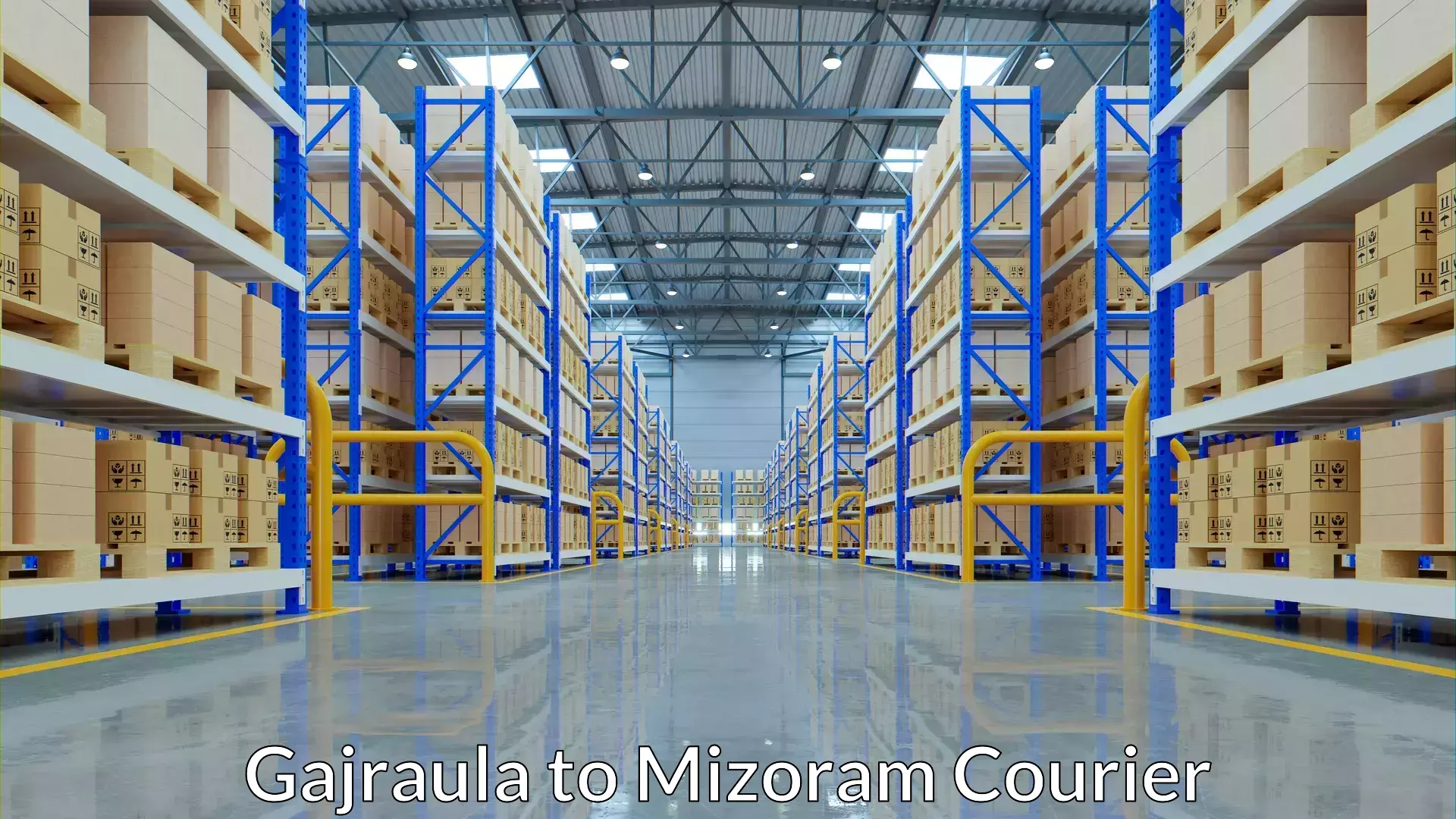 International courier rates in Gajraula to Mizoram