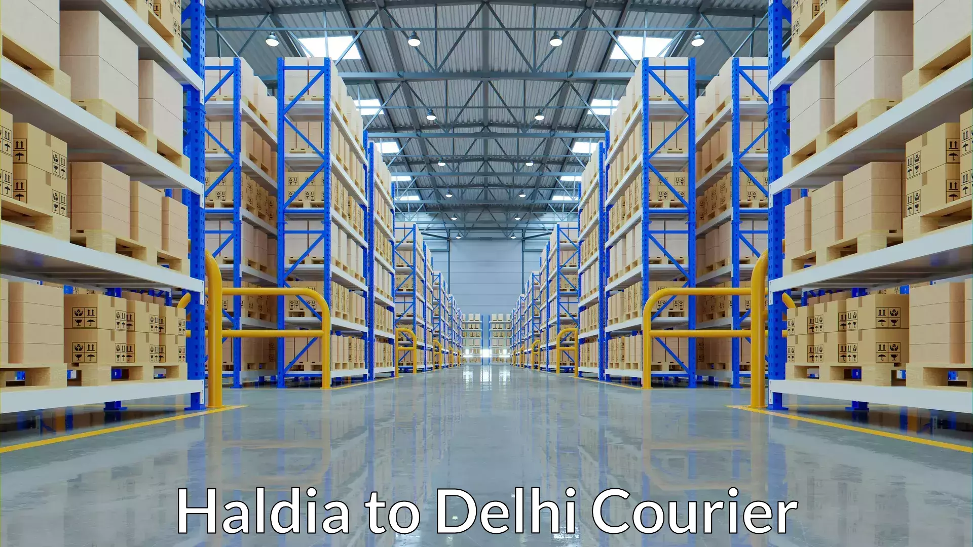 Multi-modal transportation Haldia to Delhi