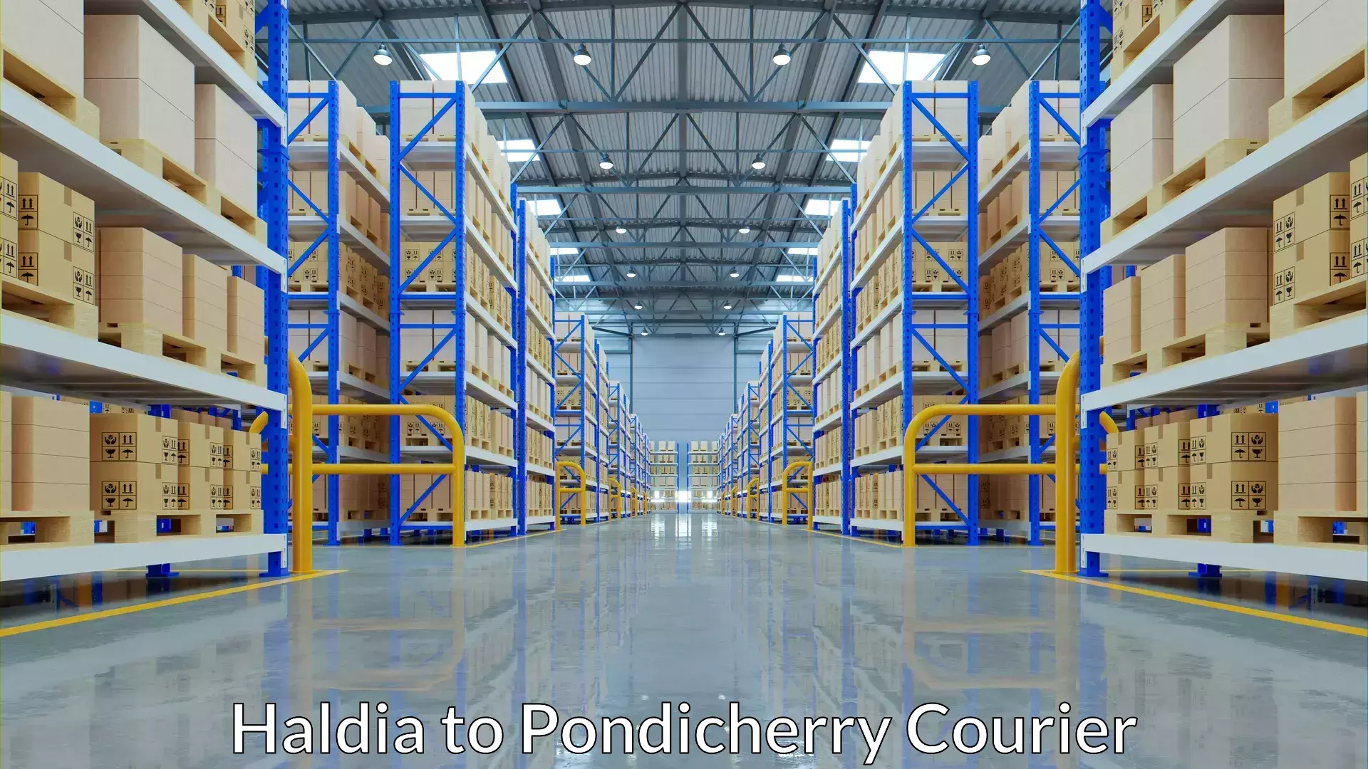 International courier networks Haldia to Pondicherry