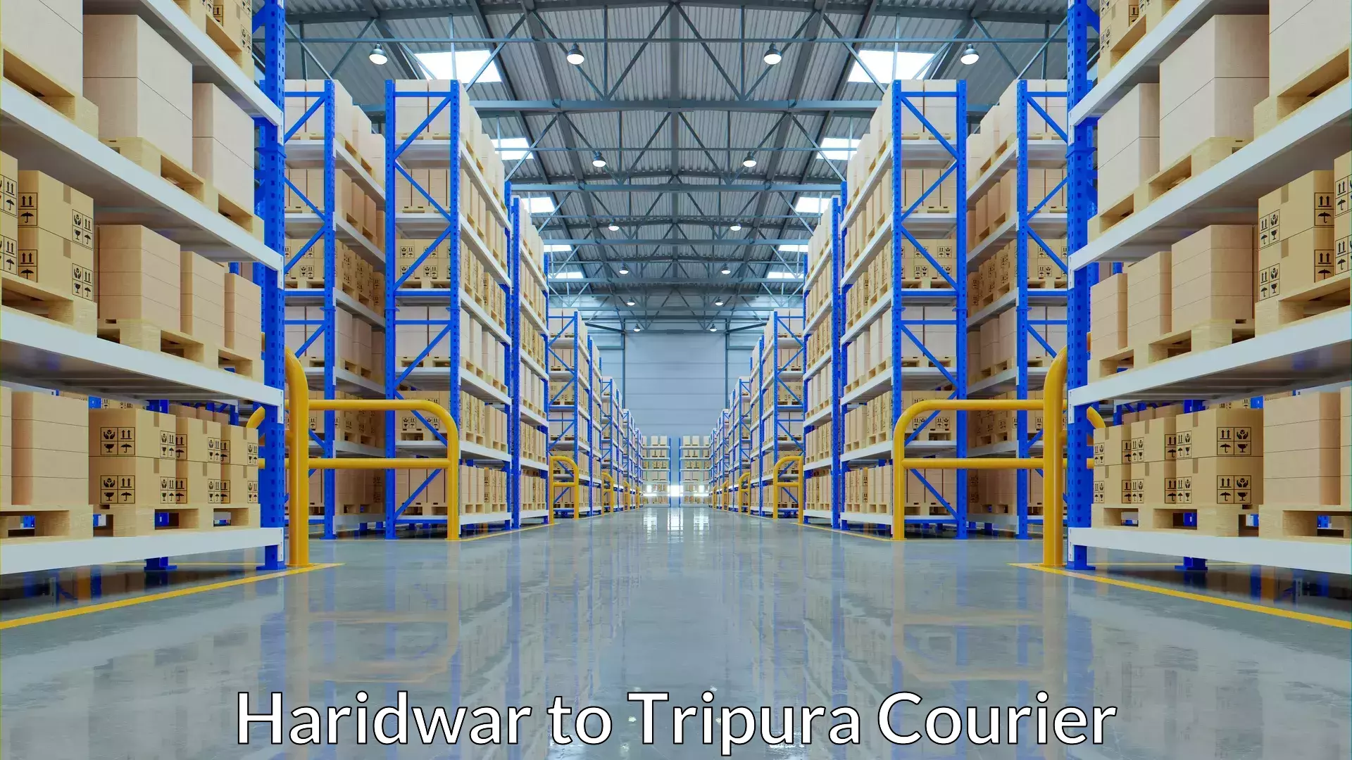 State-of-the-art courier technology Haridwar to Tripura