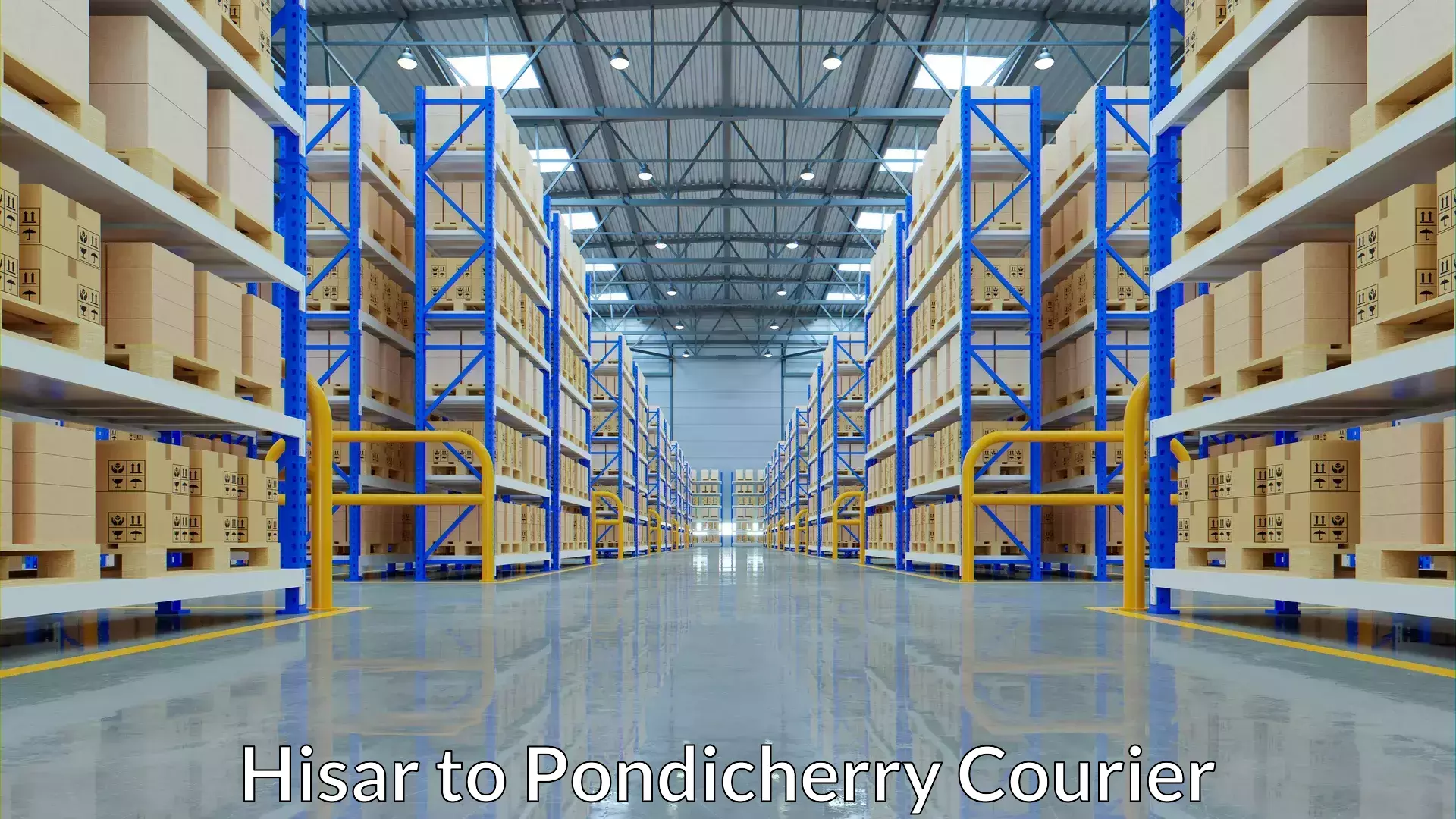 Courier service partnerships Hisar to Pondicherry