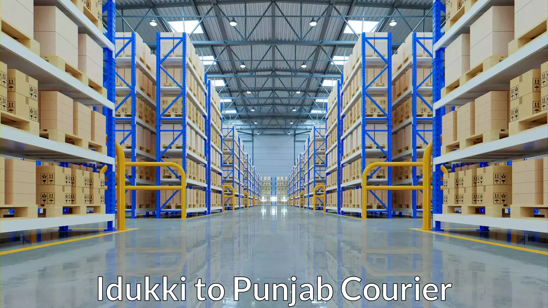 On-demand shipping options Idukki to Punjab