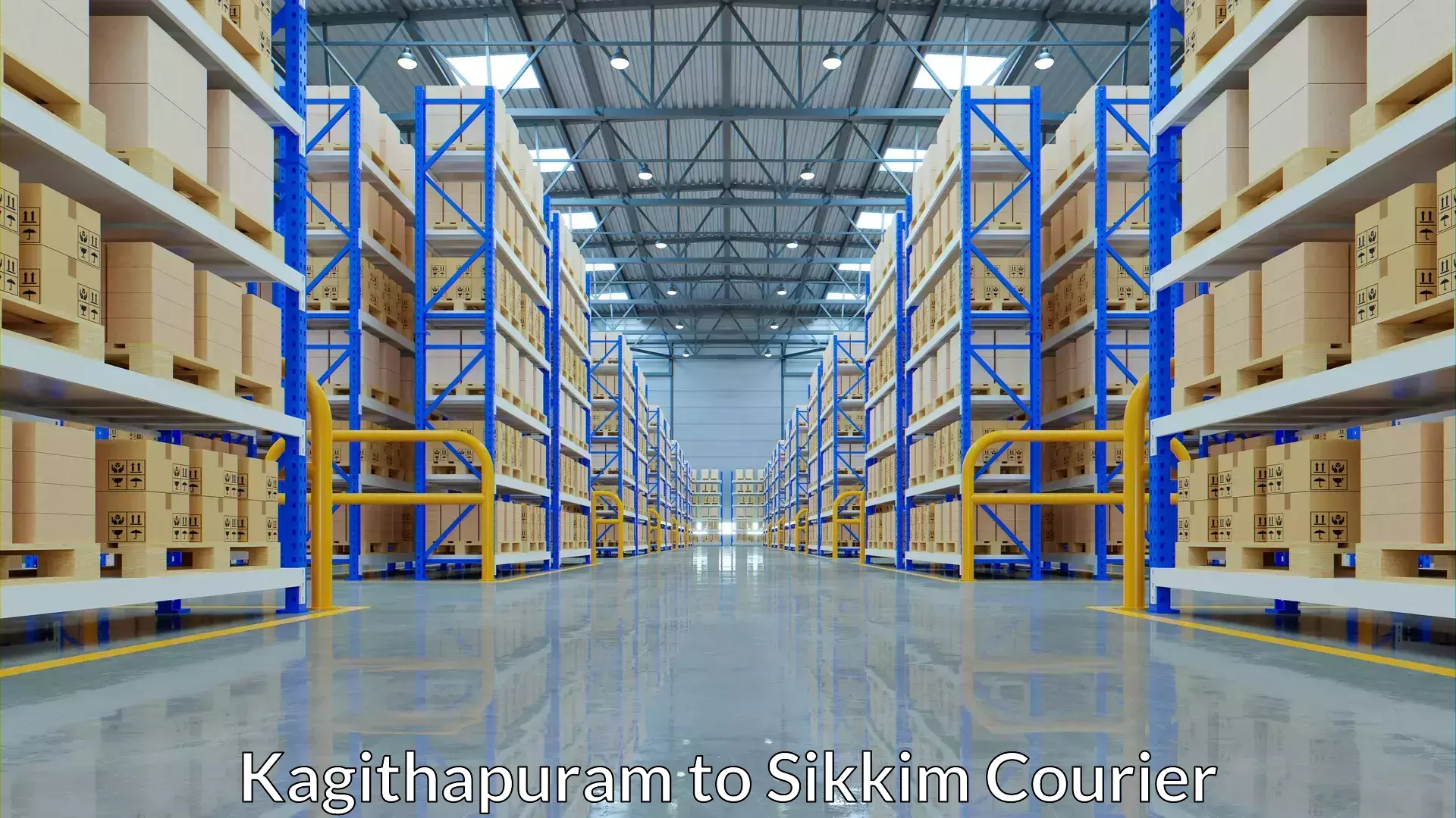 Return courier service Kagithapuram to NIT Sikkim