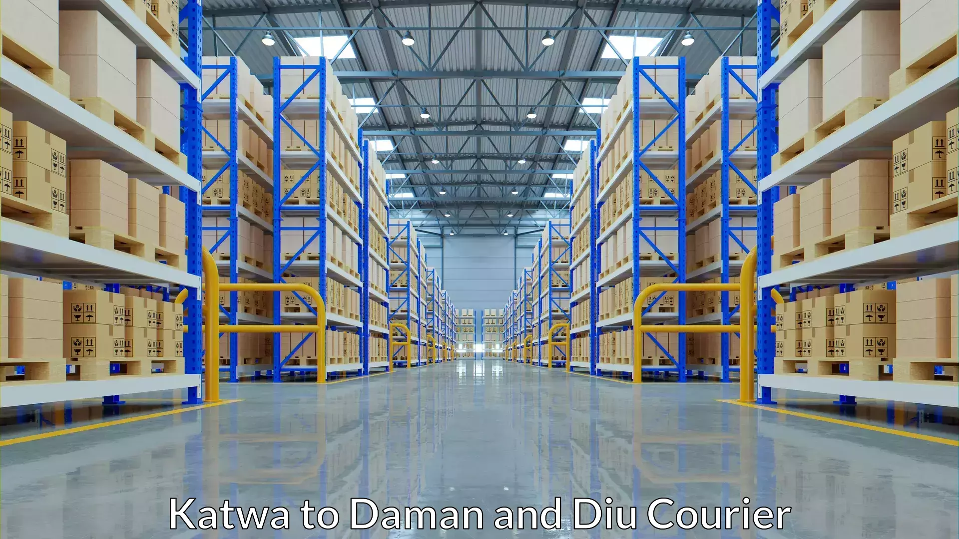 Secure shipping methods in Katwa to Daman and Diu