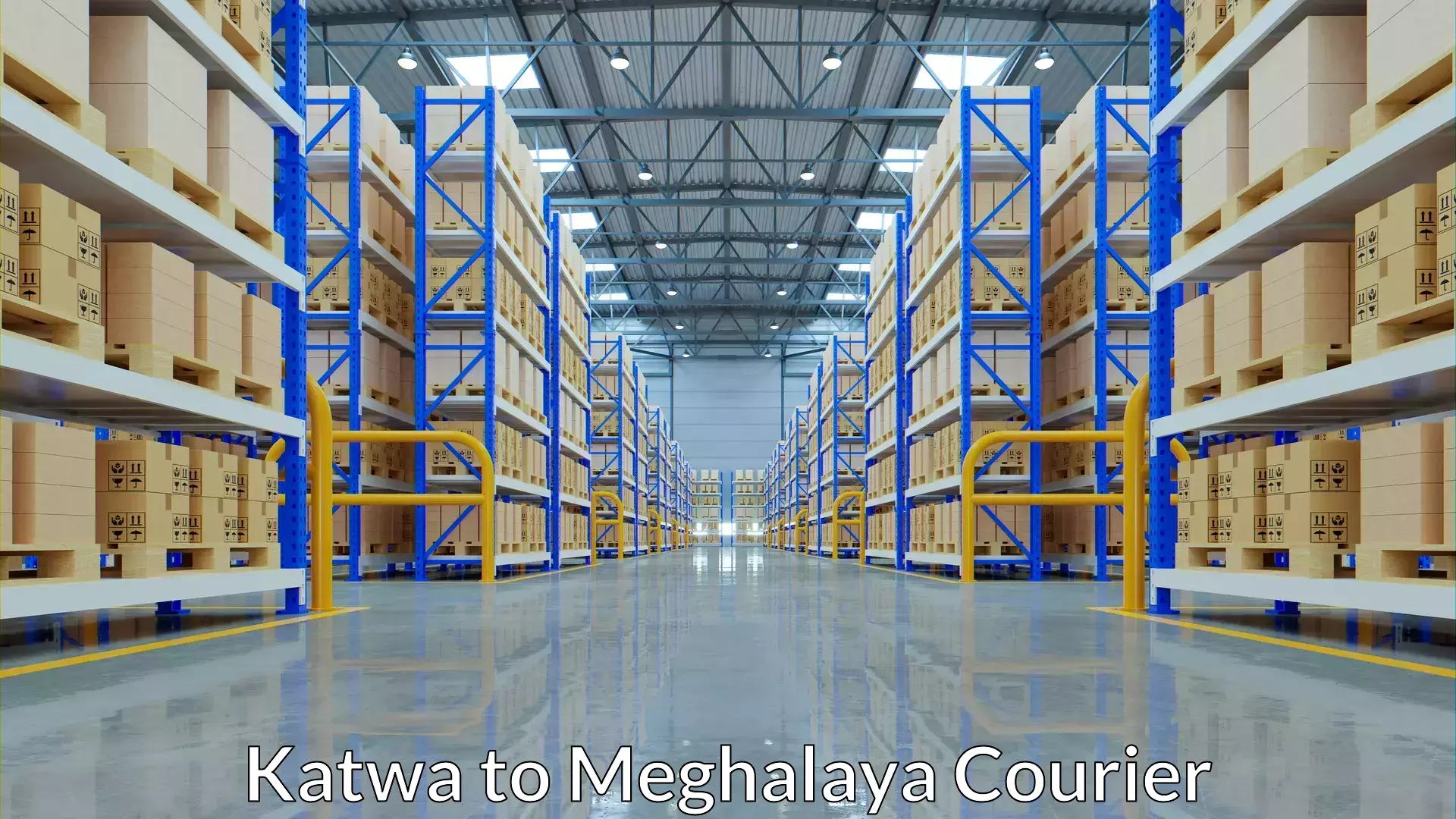 Air courier services Katwa to Meghalaya