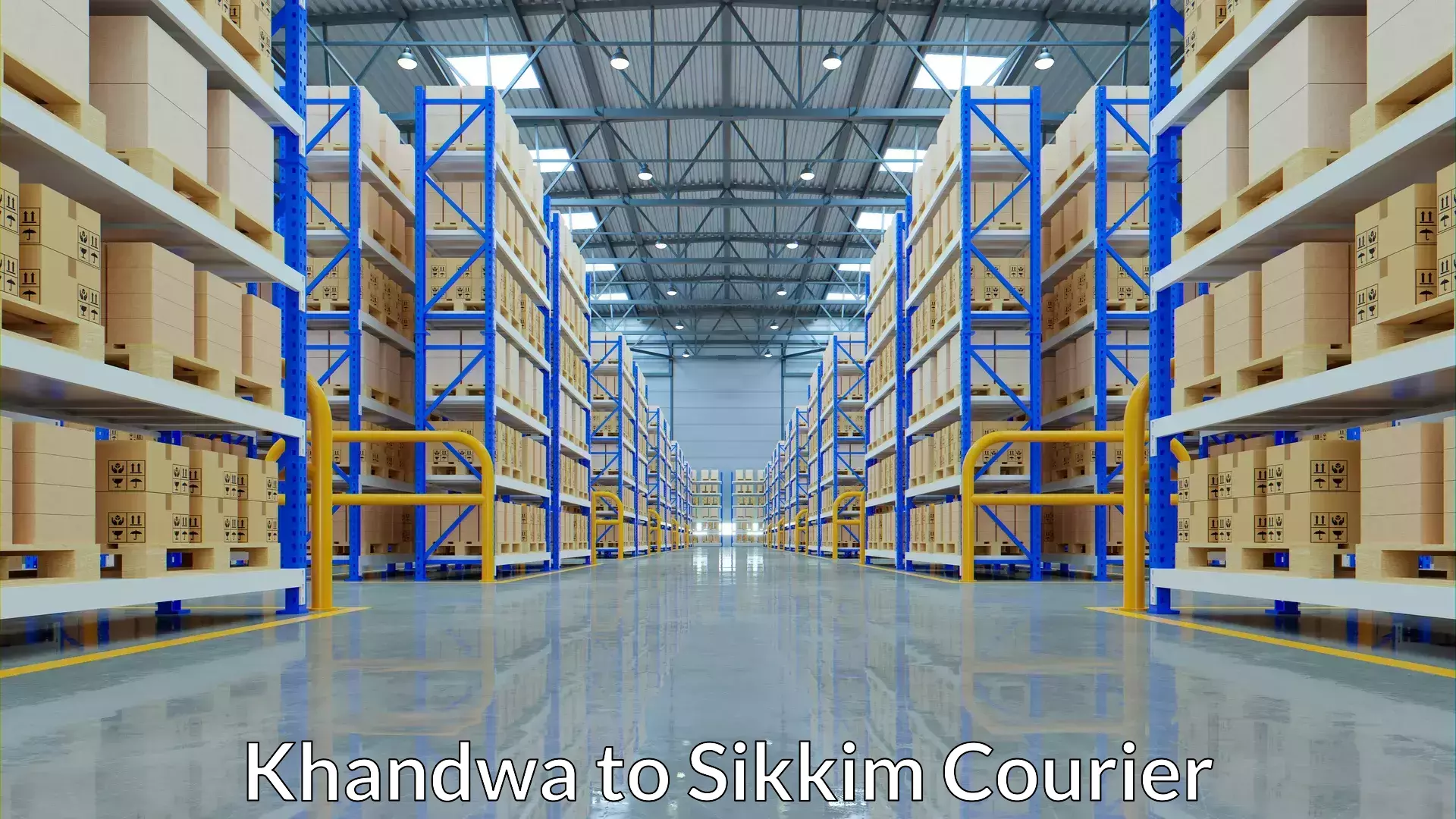 Courier tracking online Khandwa to Sikkim