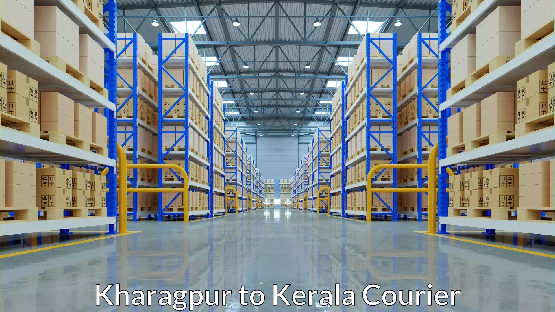 Courier tracking online Kharagpur to Alappuzha