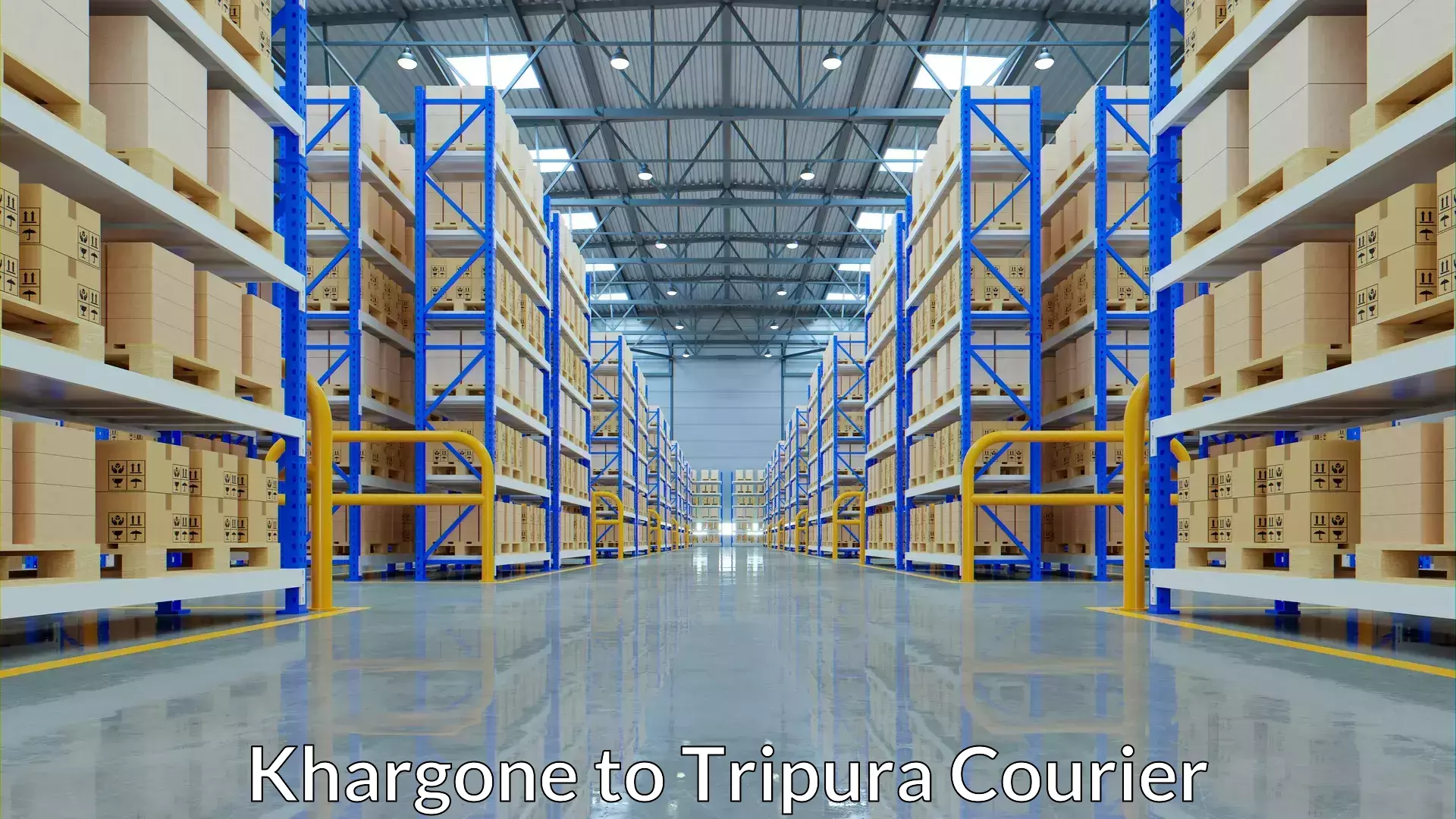 Automated parcel services in Khargone to Tripura