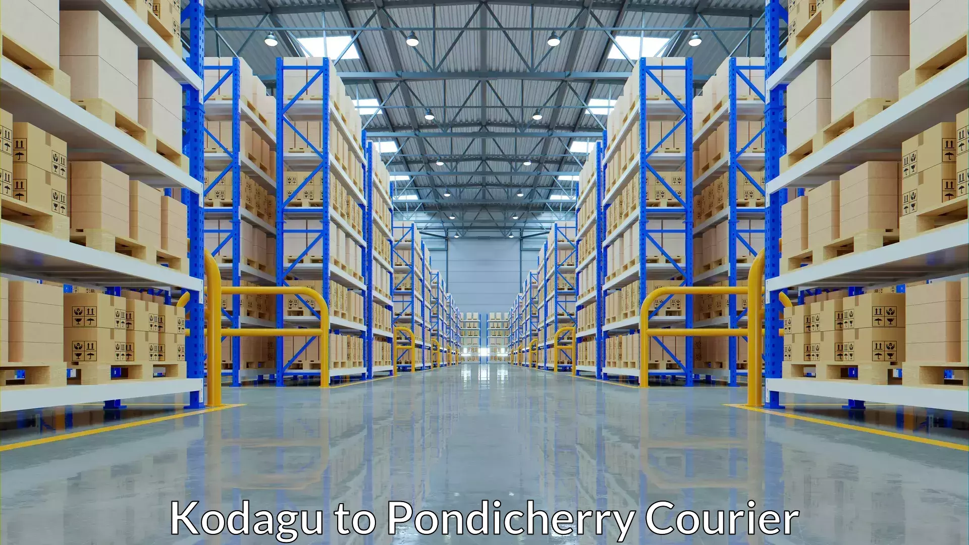 Return courier service Kodagu to Pondicherry University