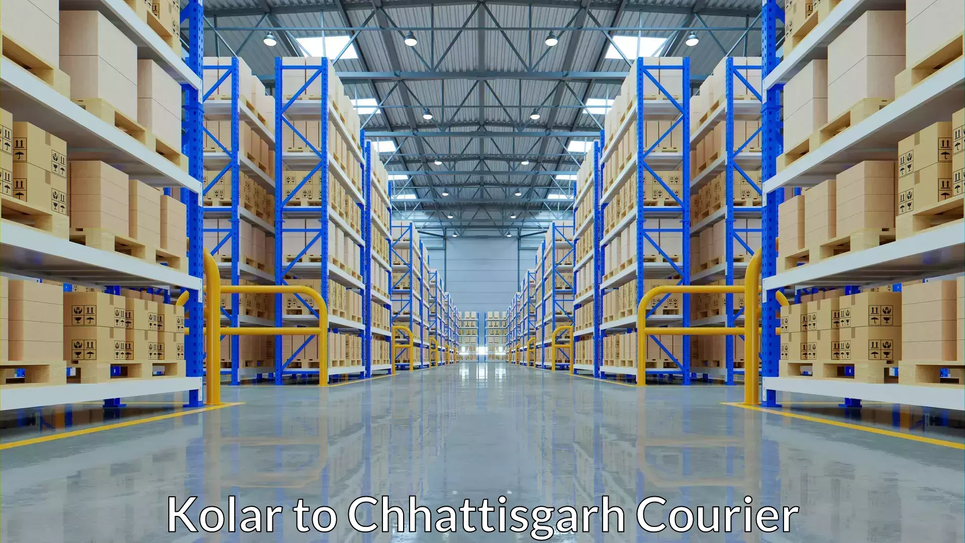 Commercial shipping rates in Kolar to Chhattisgarh