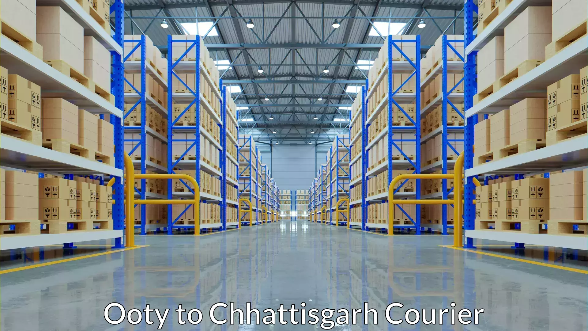 Efficient shipping operations Ooty to IIT Bhilai