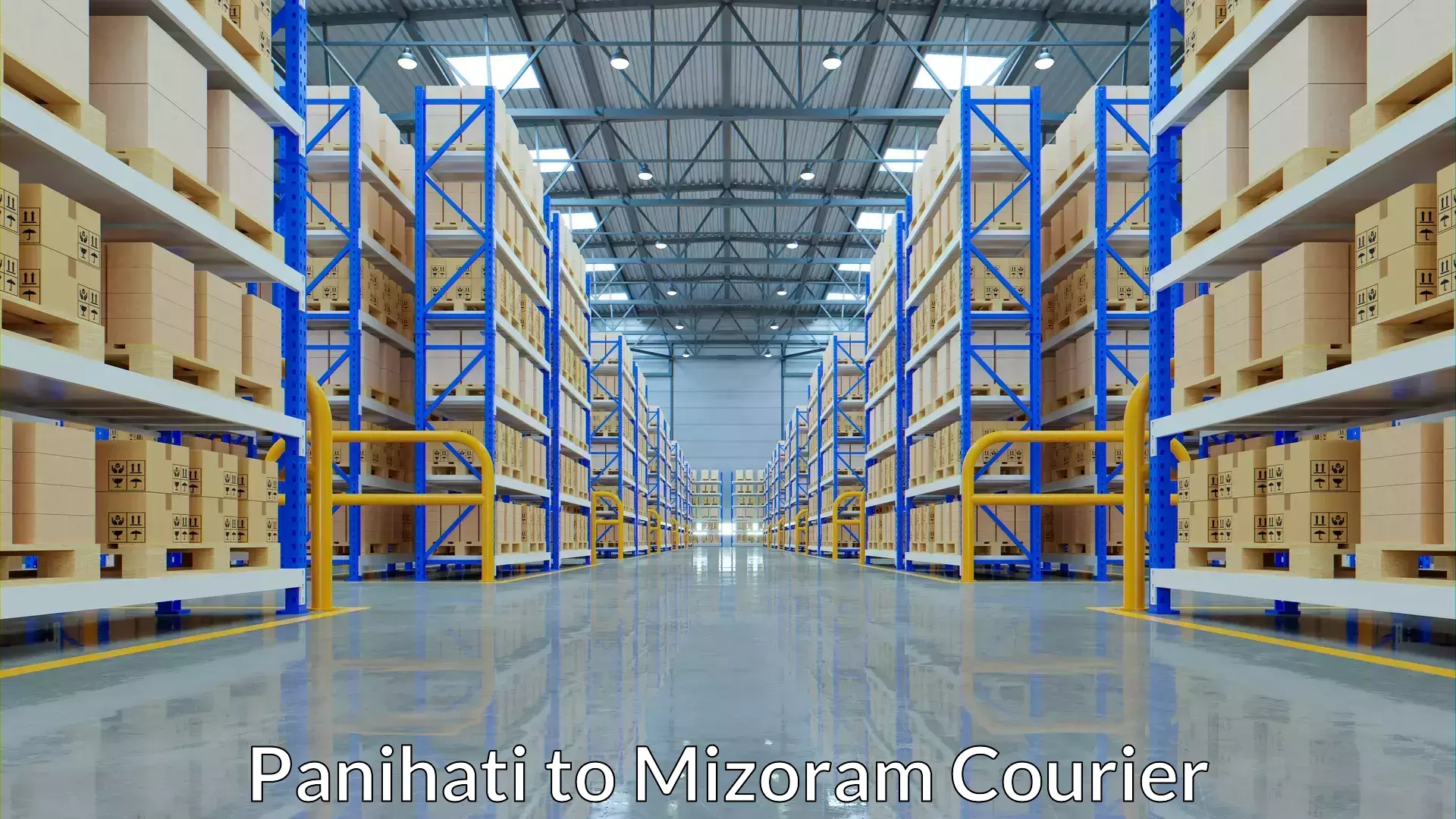 Local courier options Panihati to Mizoram University Aizawl