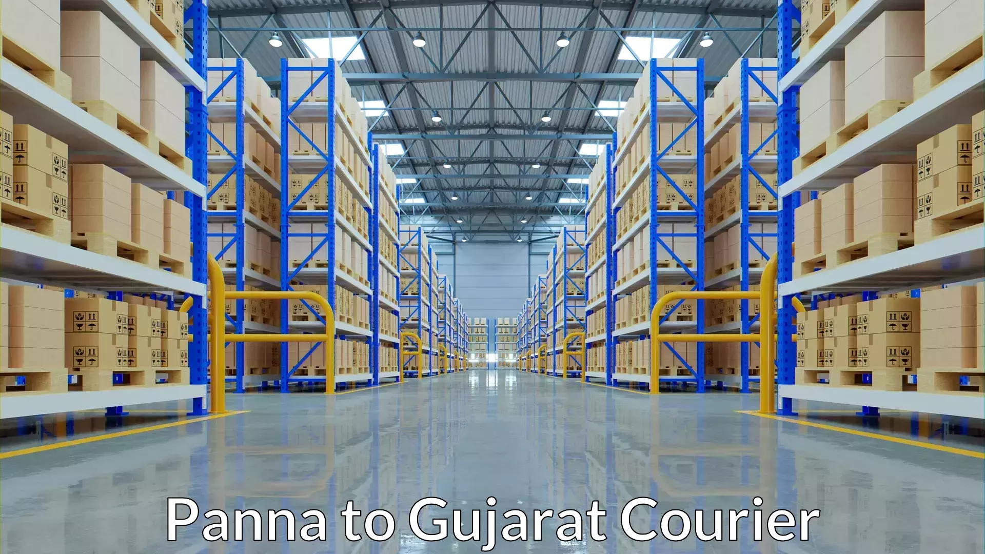 Efficient freight transportation Panna to Kalol Gujarat