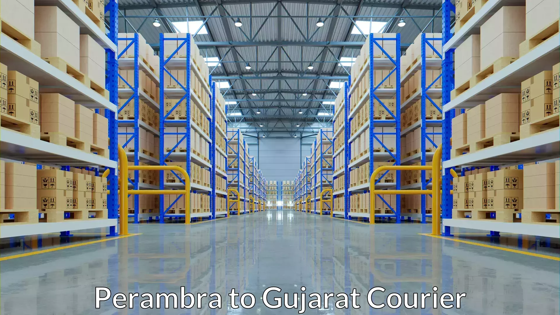 Courier rate comparison Perambra to Kandla Port