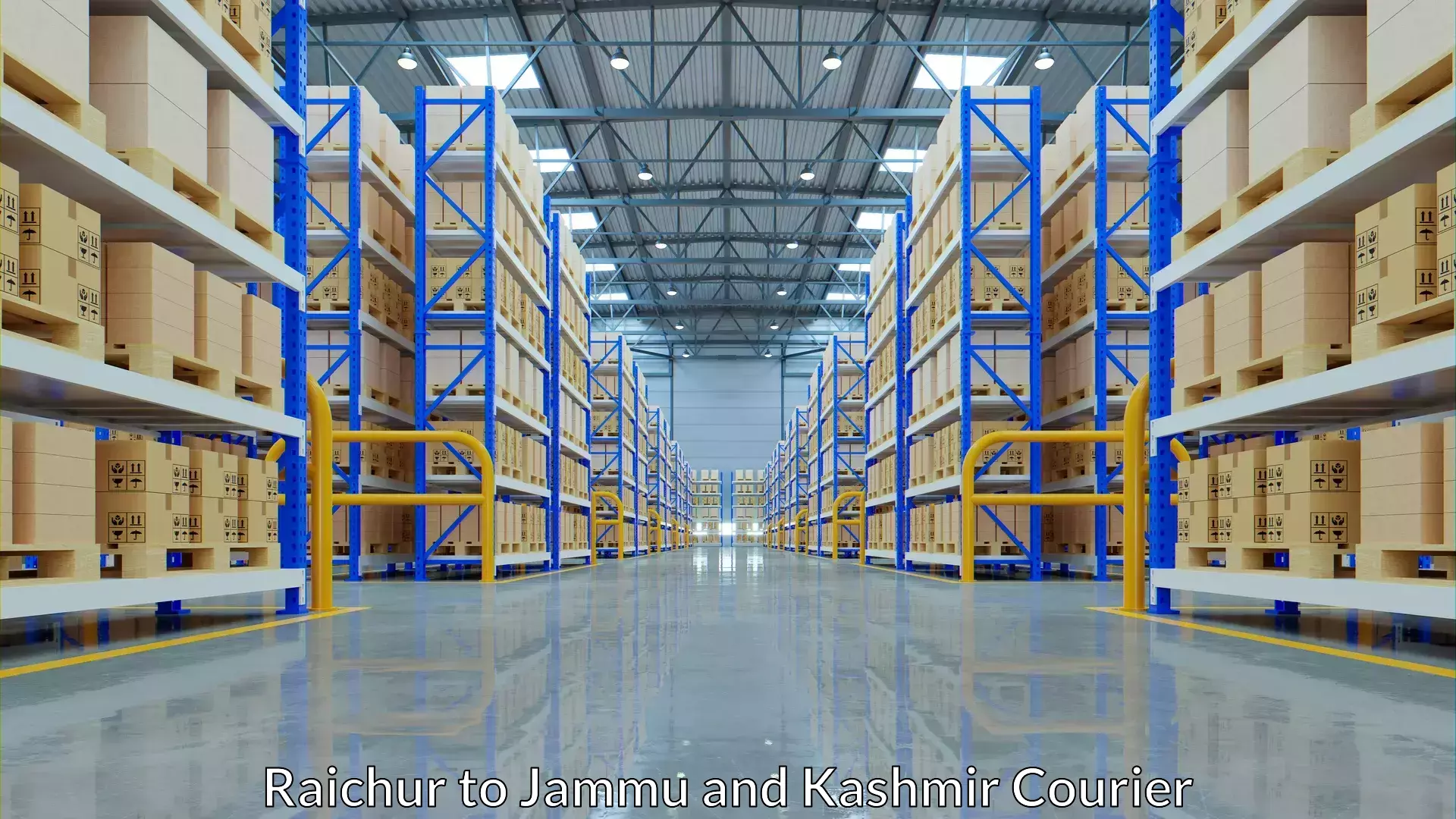 Trackable shipping service Raichur to Jammu and Kashmir