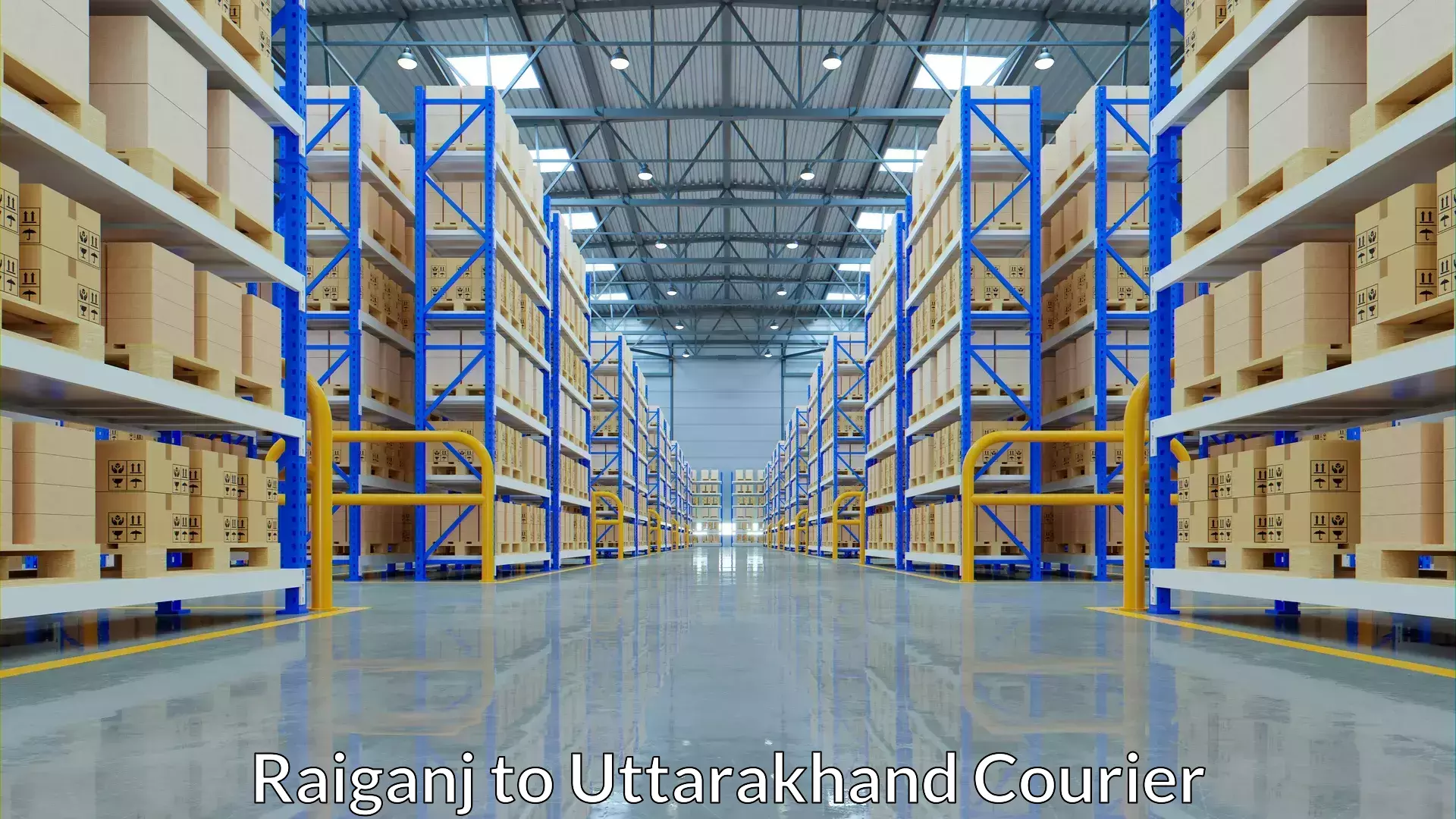 Quick courier services Raiganj to Haldwani