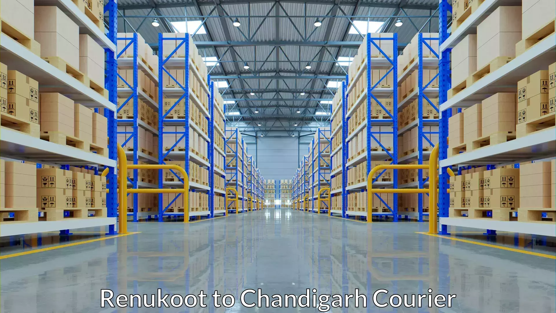 Dynamic parcel delivery Renukoot to Panjab University Chandigarh