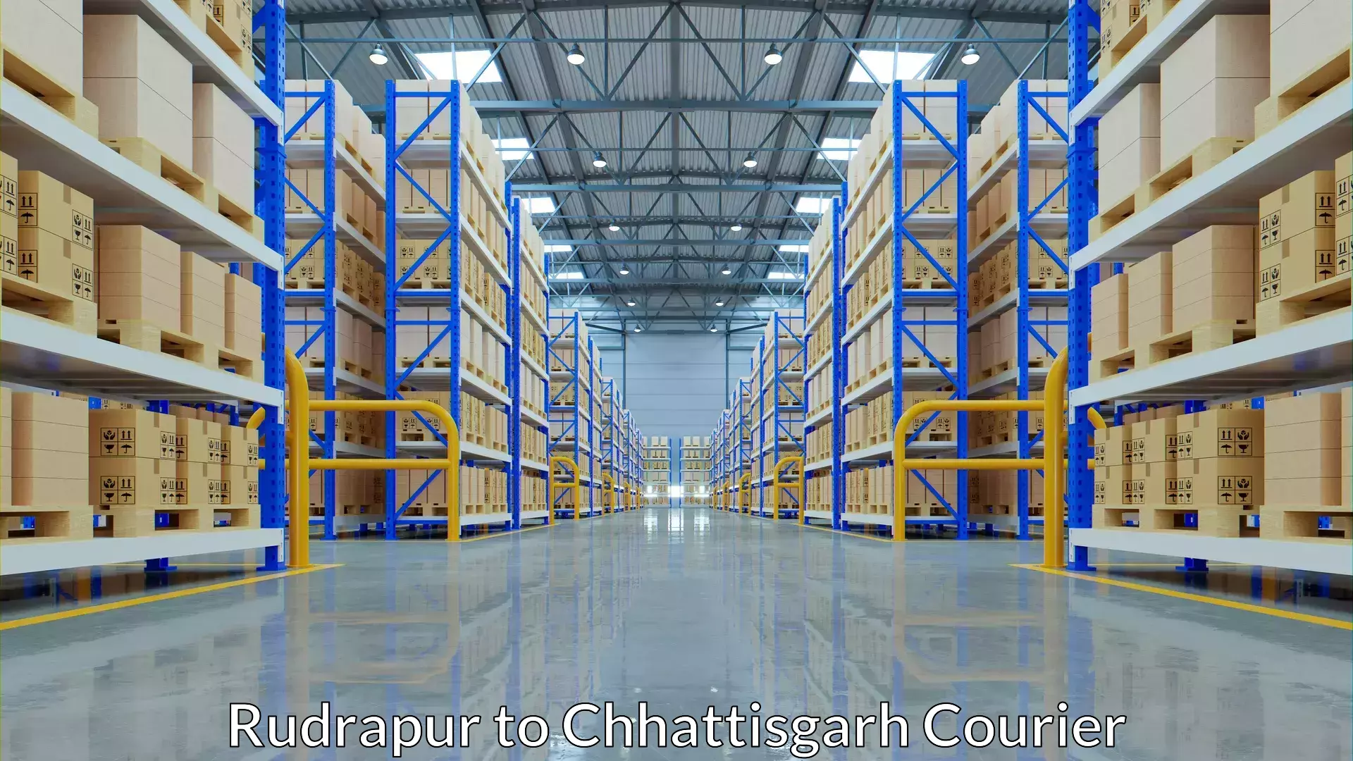 Special handling courier Rudrapur to Khairagarh