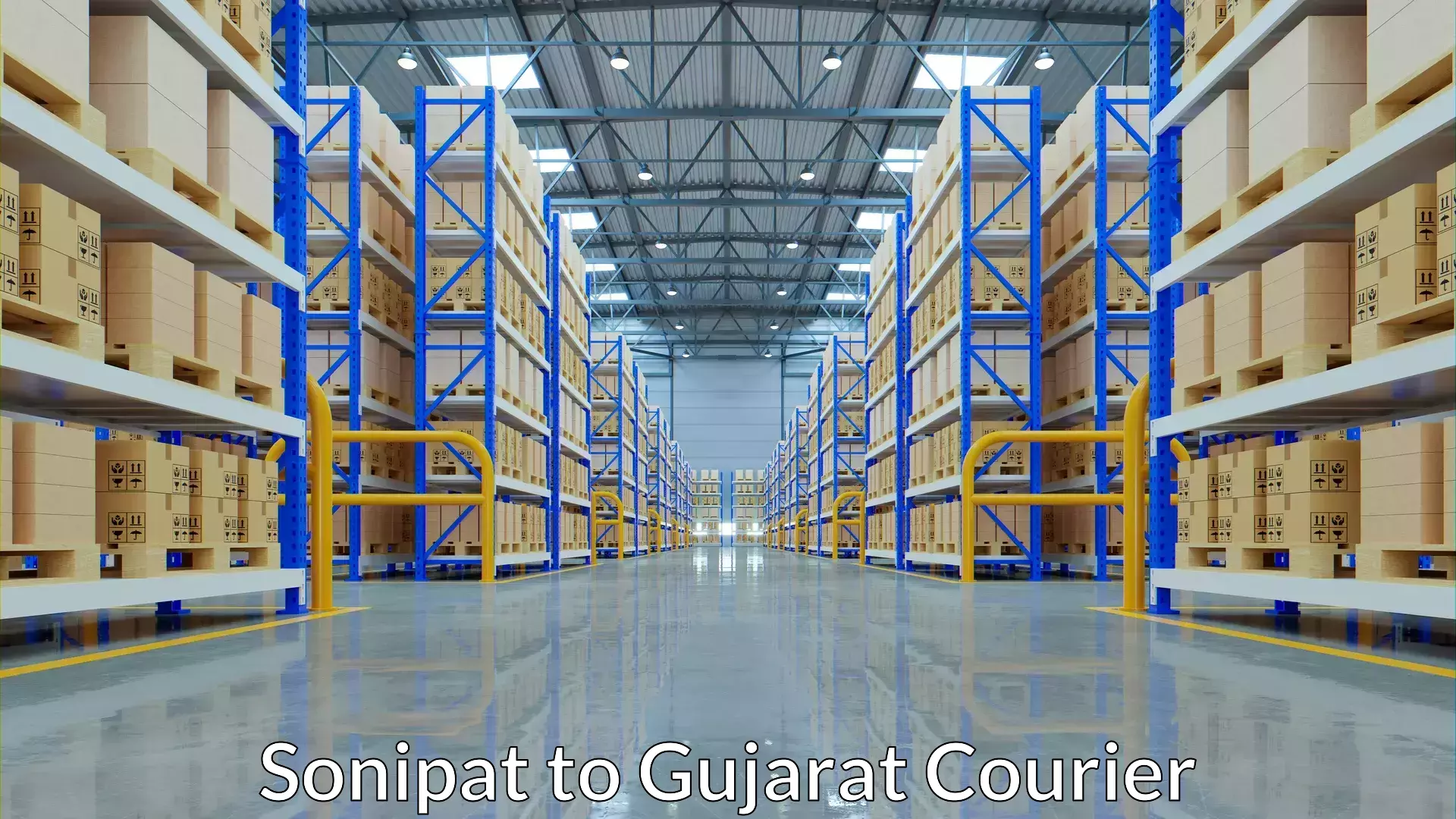 Multi-service courier options Sonipat to Bhanvad