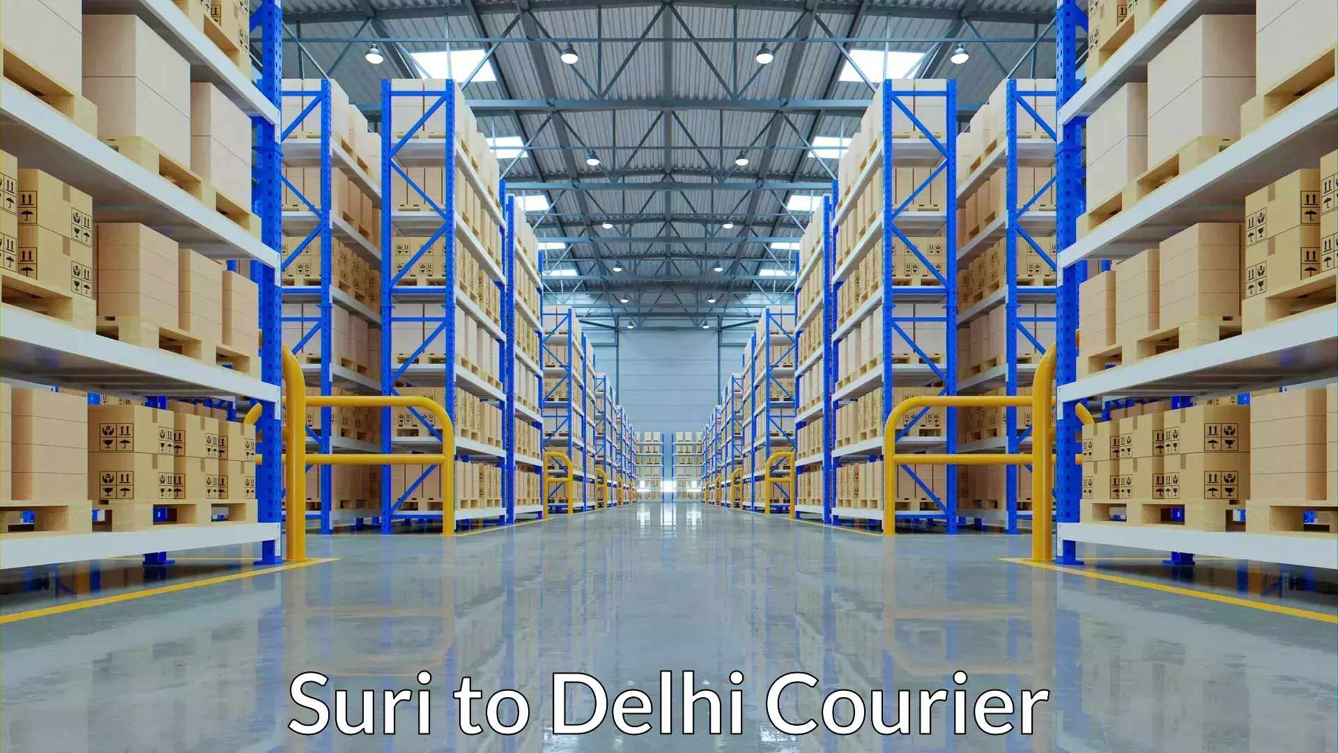 Lightweight parcel options Suri to IIT Delhi