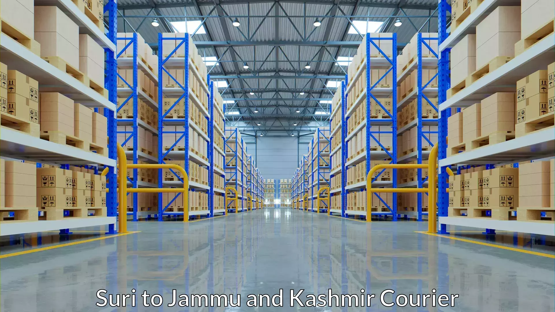 Commercial shipping rates Suri to University of Jammu