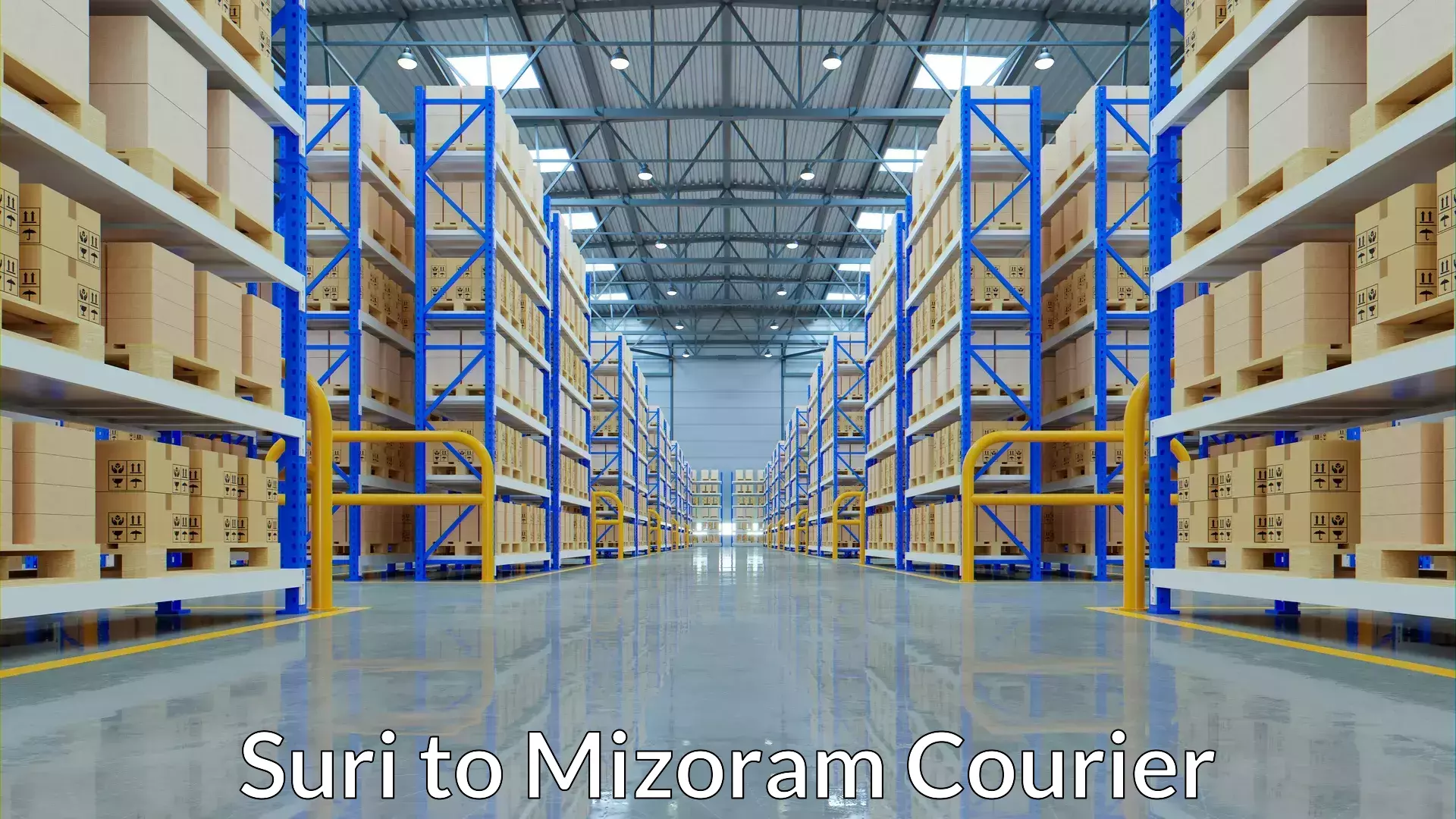 Special handling courier Suri to Mizoram