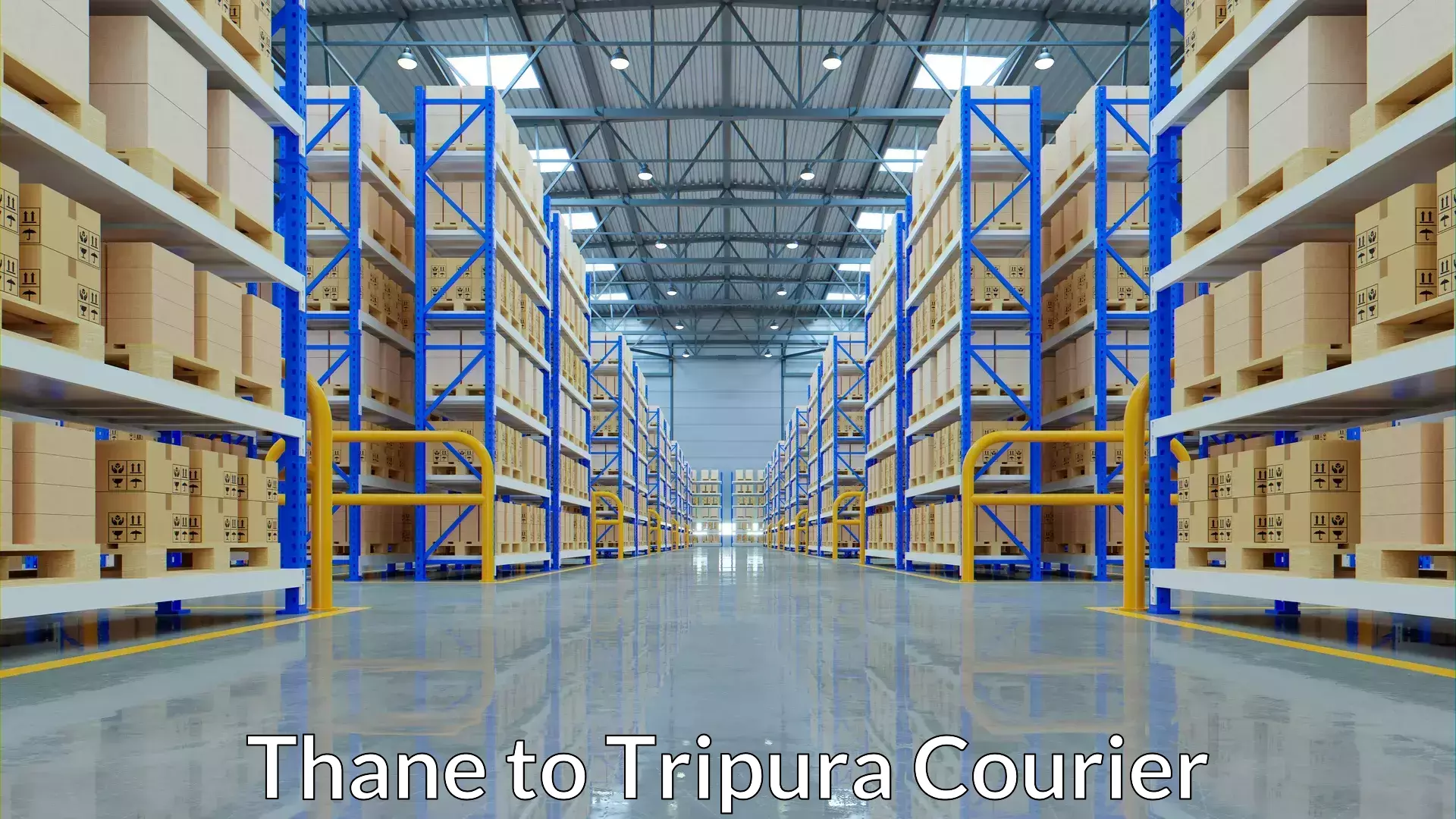 Courier service partnerships Thane to Udaipur Tripura