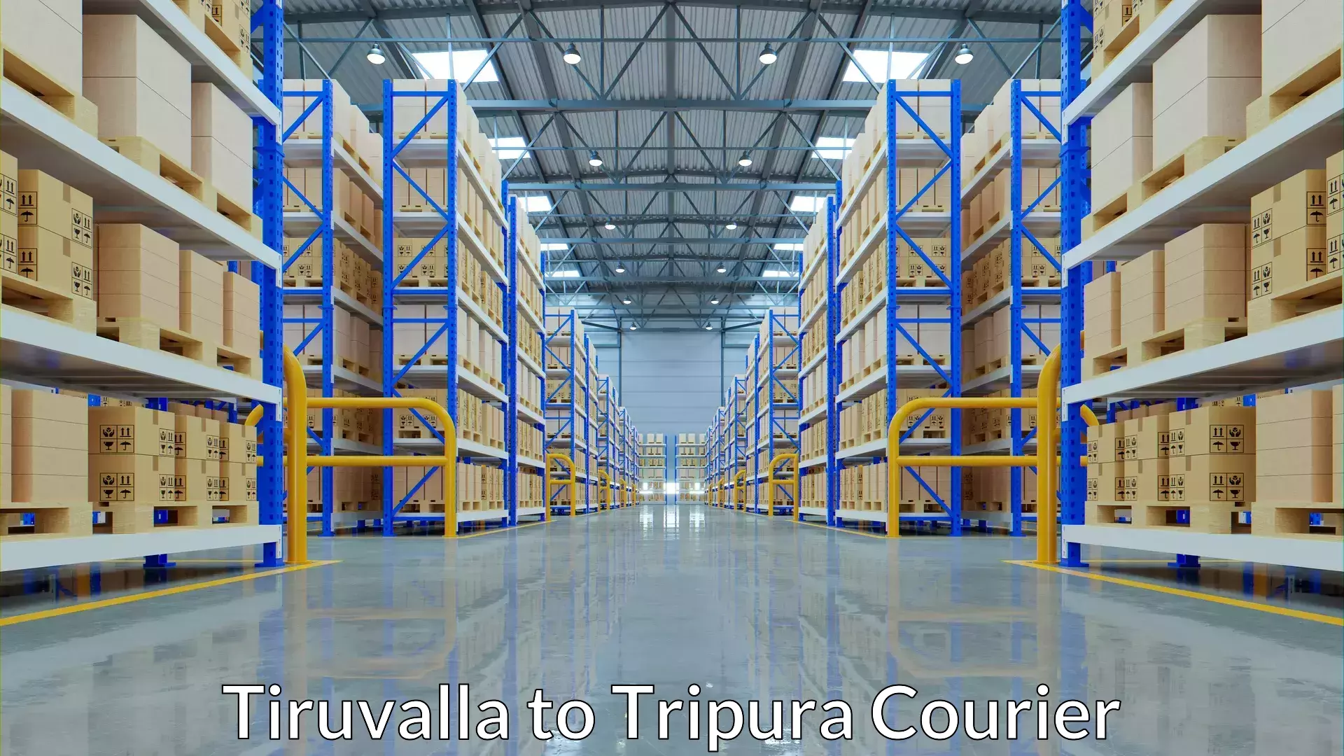 Optimized shipping routes Tiruvalla to Udaipur Tripura