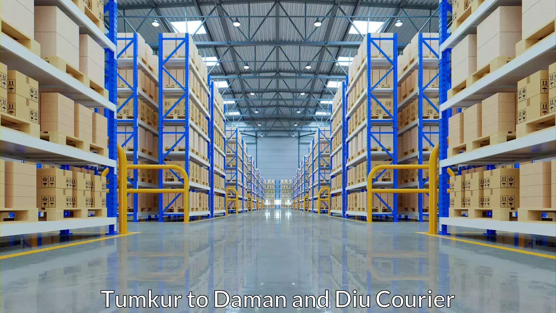 Courier insurance Tumkur to Daman and Diu