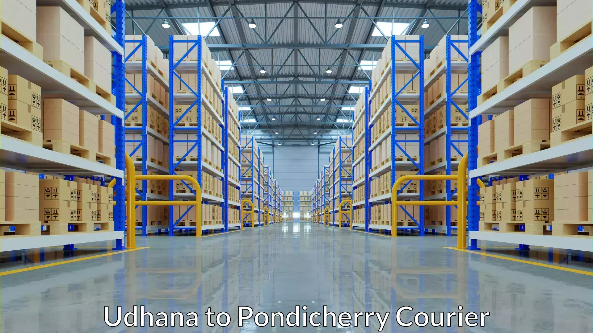 Personal parcel delivery Udhana to Pondicherry