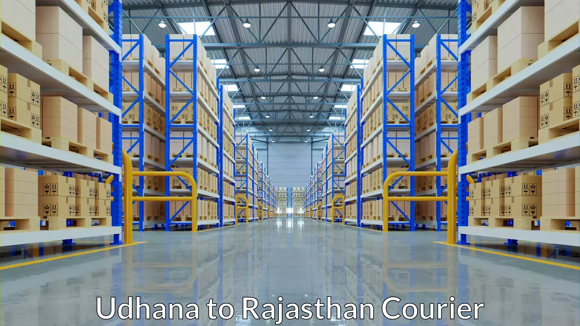 Reliable package handling Udhana to Gogunda