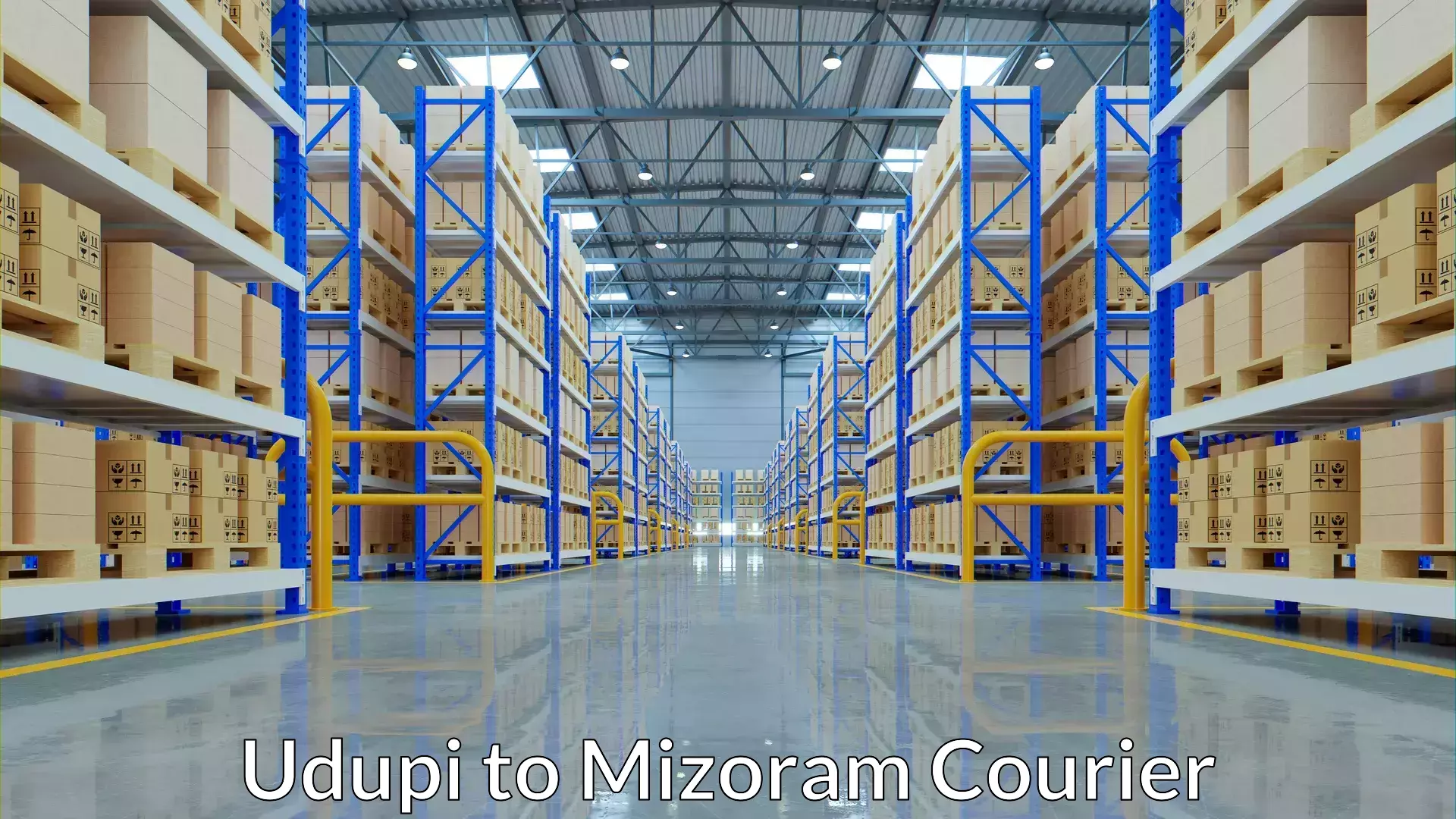 Track and trace shipping Udupi to Mizoram