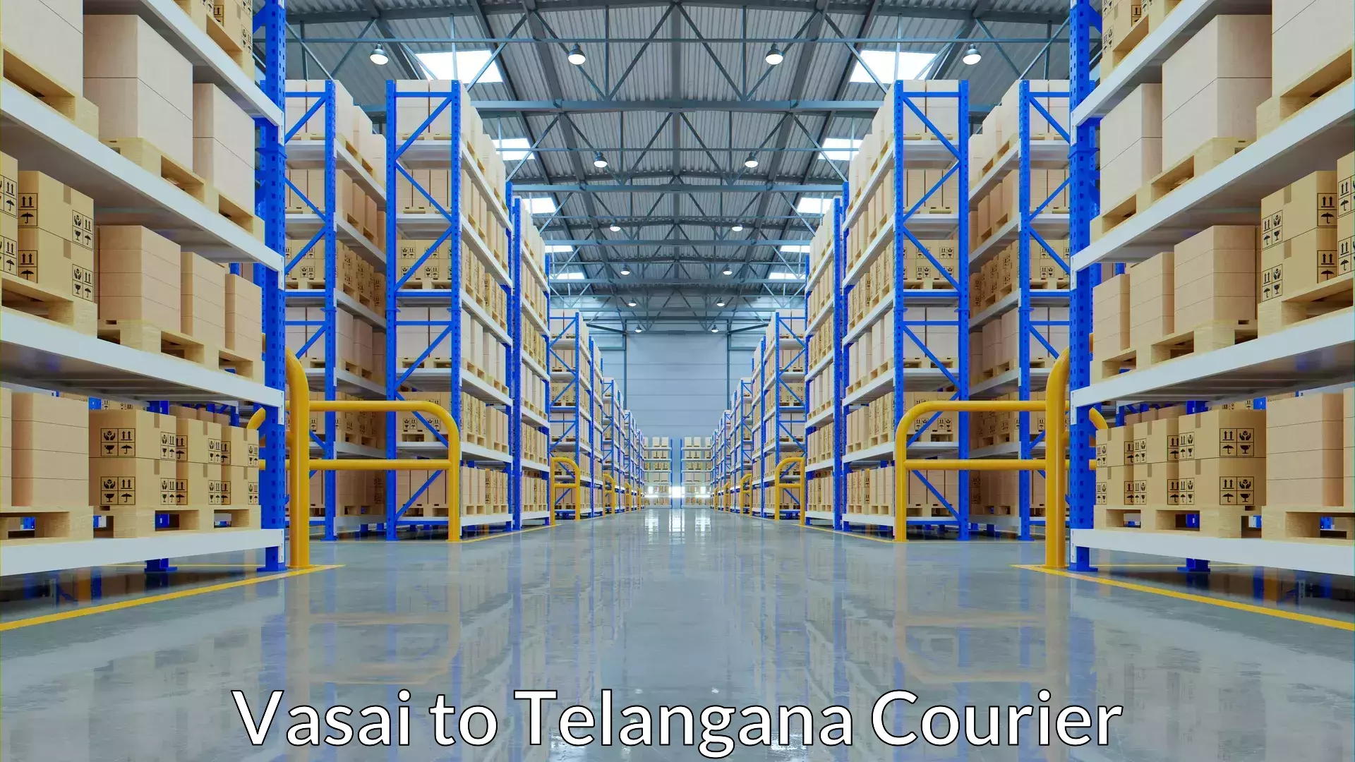 High value parcel delivery Vasai to Telangana