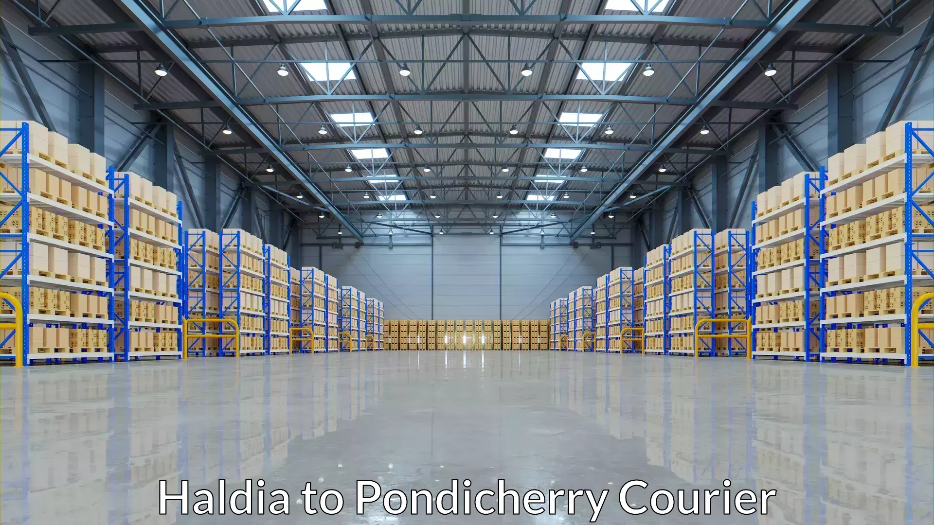 Small parcel delivery Haldia to Pondicherry