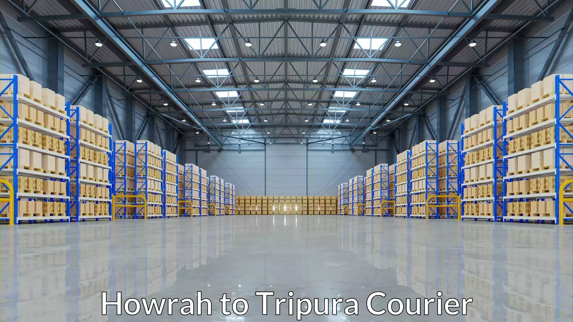 Affordable international shipping Howrah to Tripura