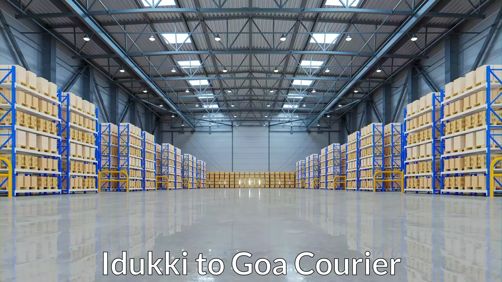 Custom courier rates Idukki to Panjim