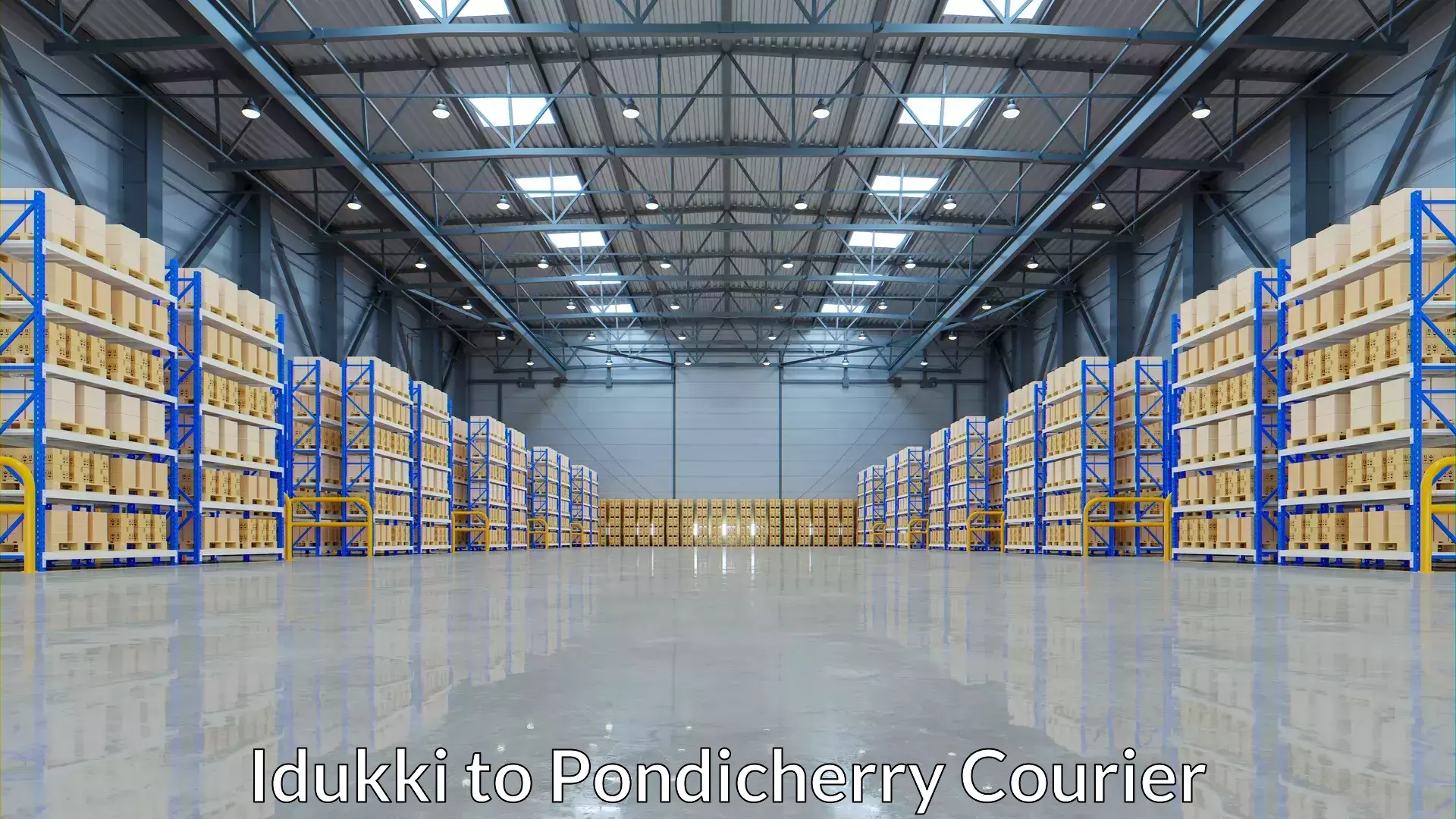 Domestic delivery options Idukki to Pondicherry