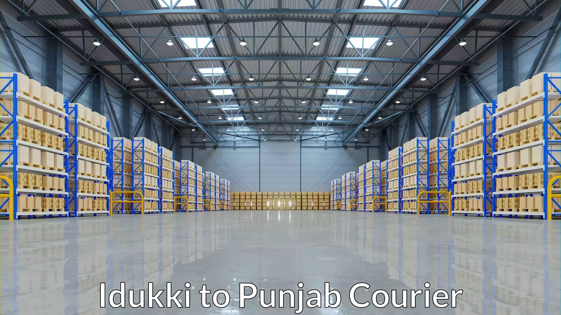 Same day shipping Idukki to Punjab Agricultural University Ludhiana