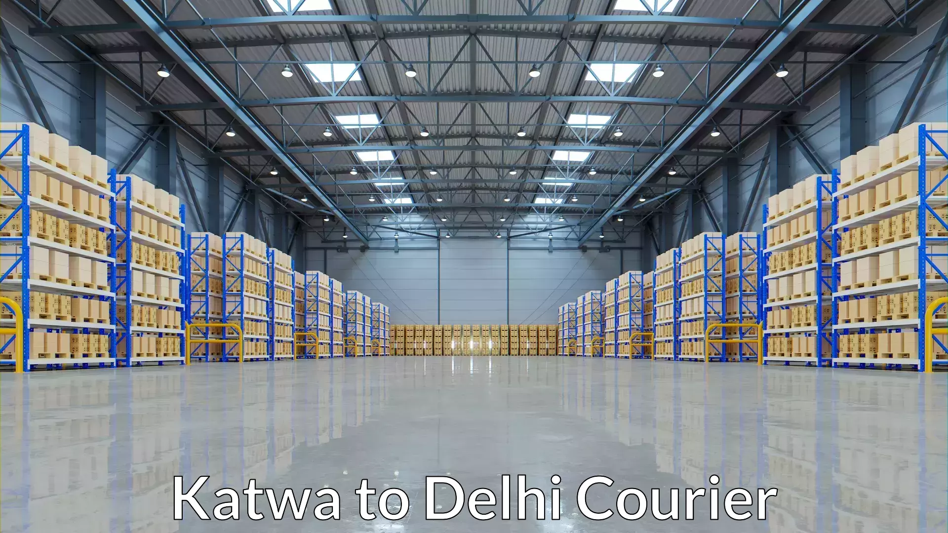 Courier service efficiency Katwa to Sarojini Nagar