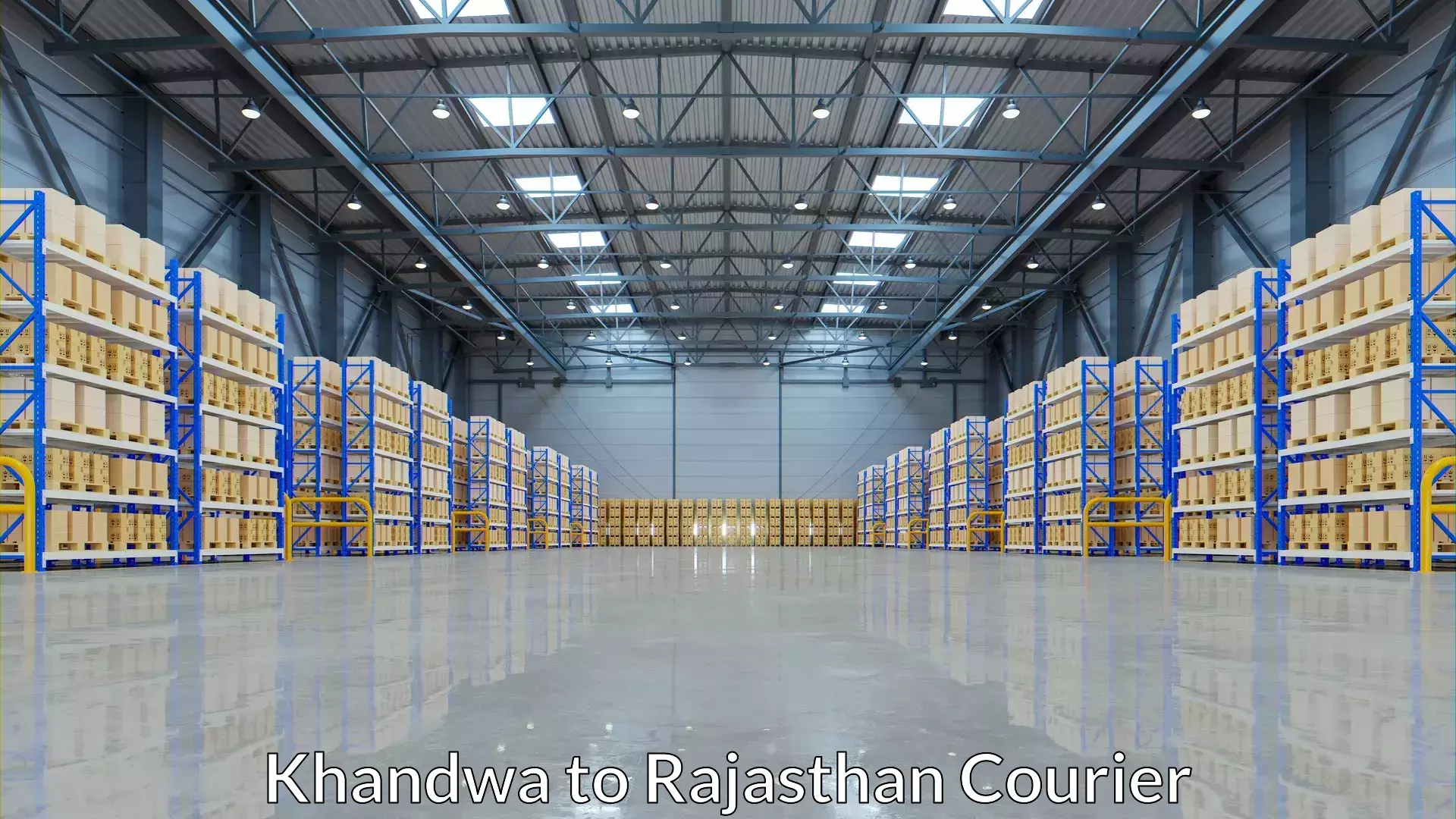 Comprehensive parcel tracking Khandwa to Bhadra Hanumangarh