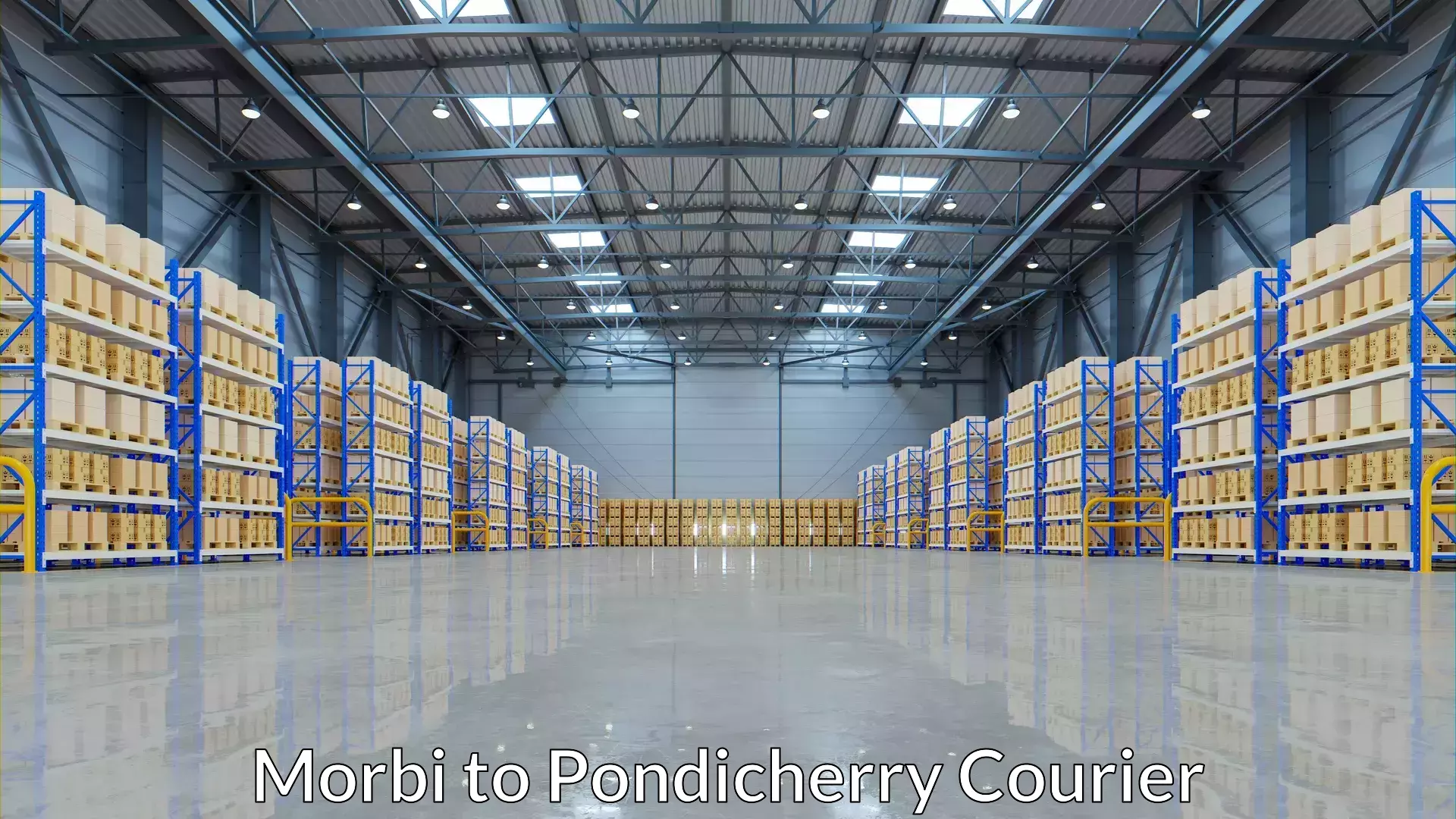 Courier dispatch services Morbi to Pondicherry University