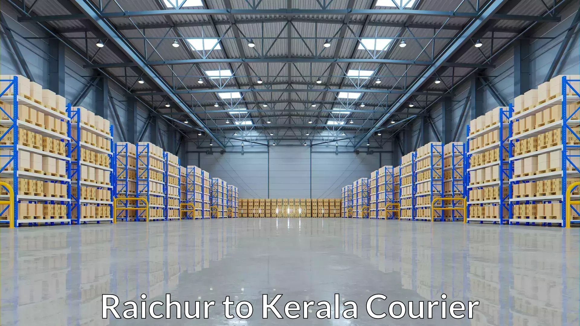 Specialized shipment handling Raichur to Mundakayam