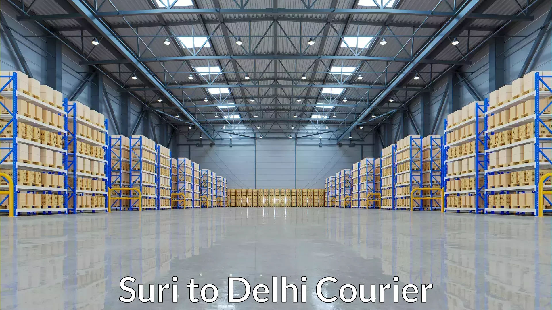 Full-service courier options Suri to Naraina Industrial Estate