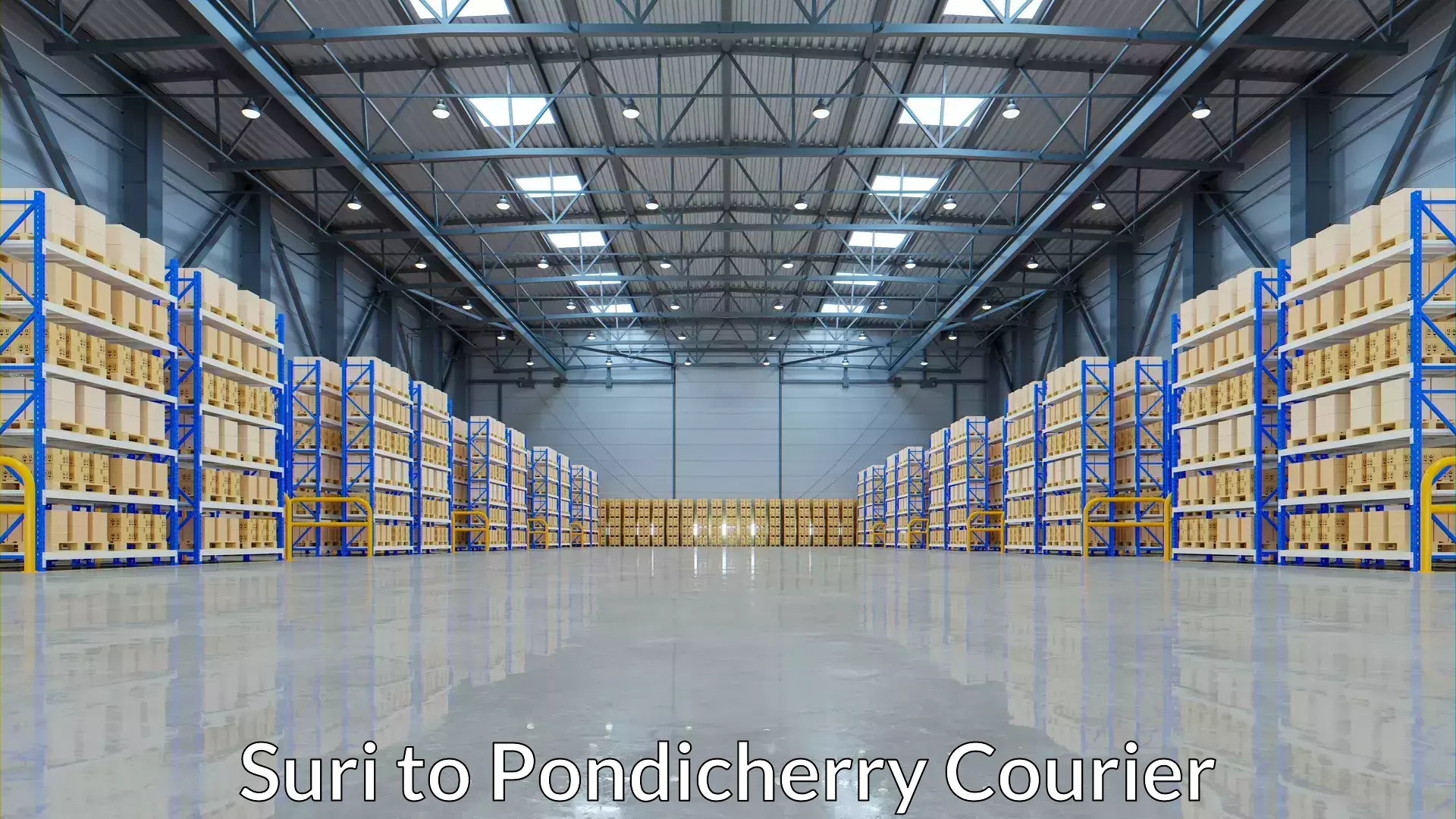 High value parcel delivery in Suri to Sri Balaji Vidyapeeth Mahatma Gandhi Medical College Campus Puducherry