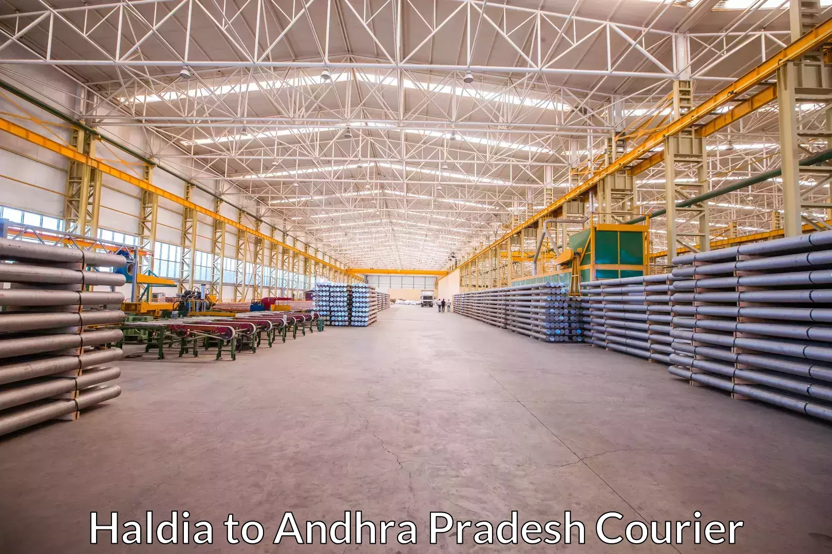 Flexible shipping options Haldia to Konthamuru