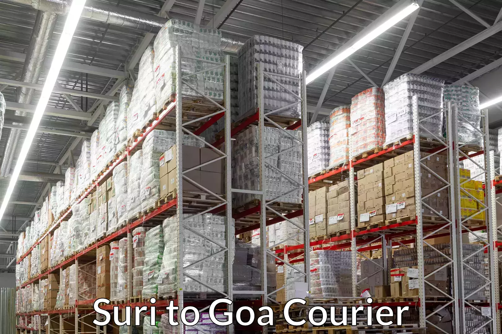 Tailored shipping plans Suri to Goa University