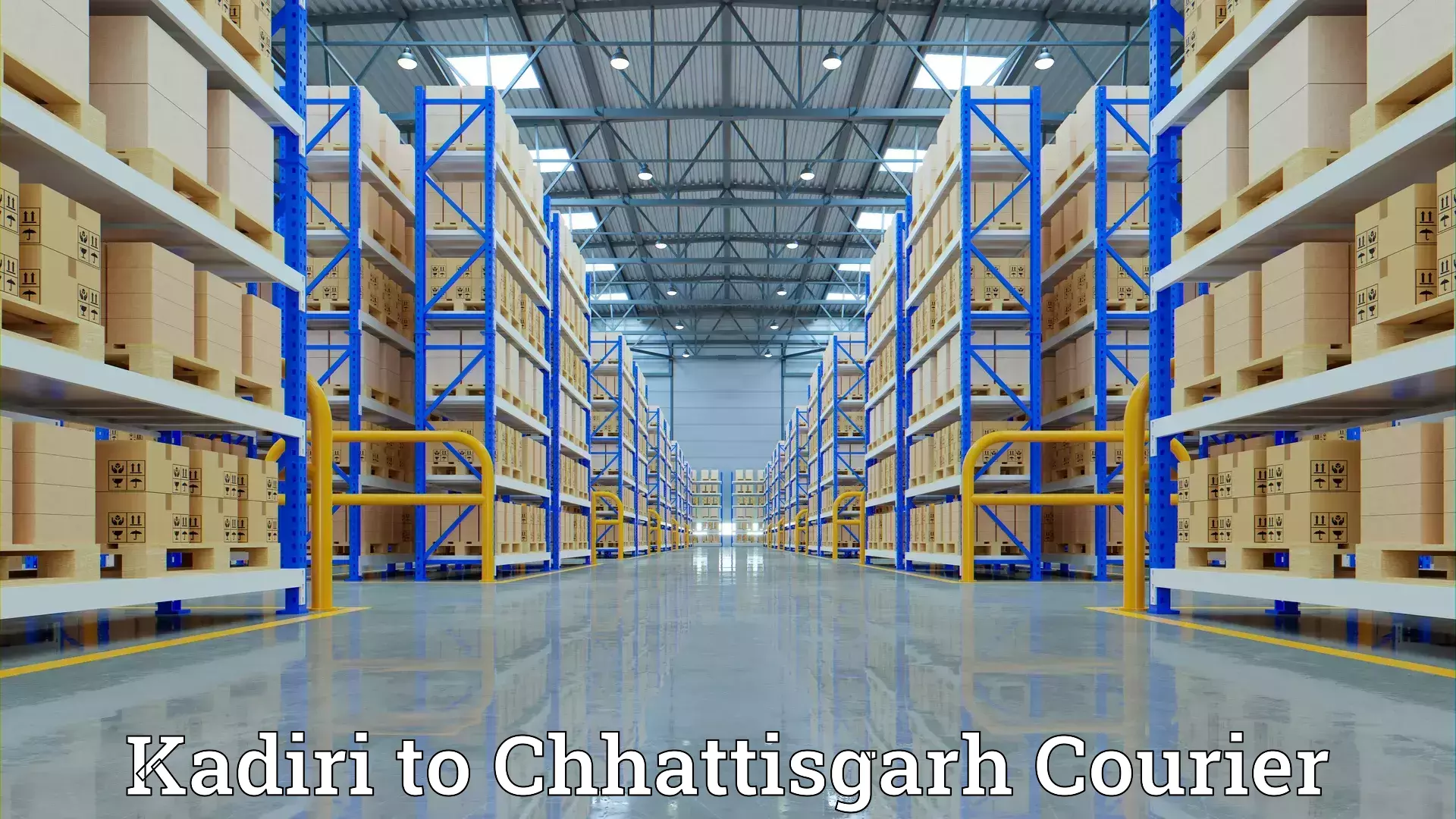 Professional home goods transport Kadiri to Chhattisgarh