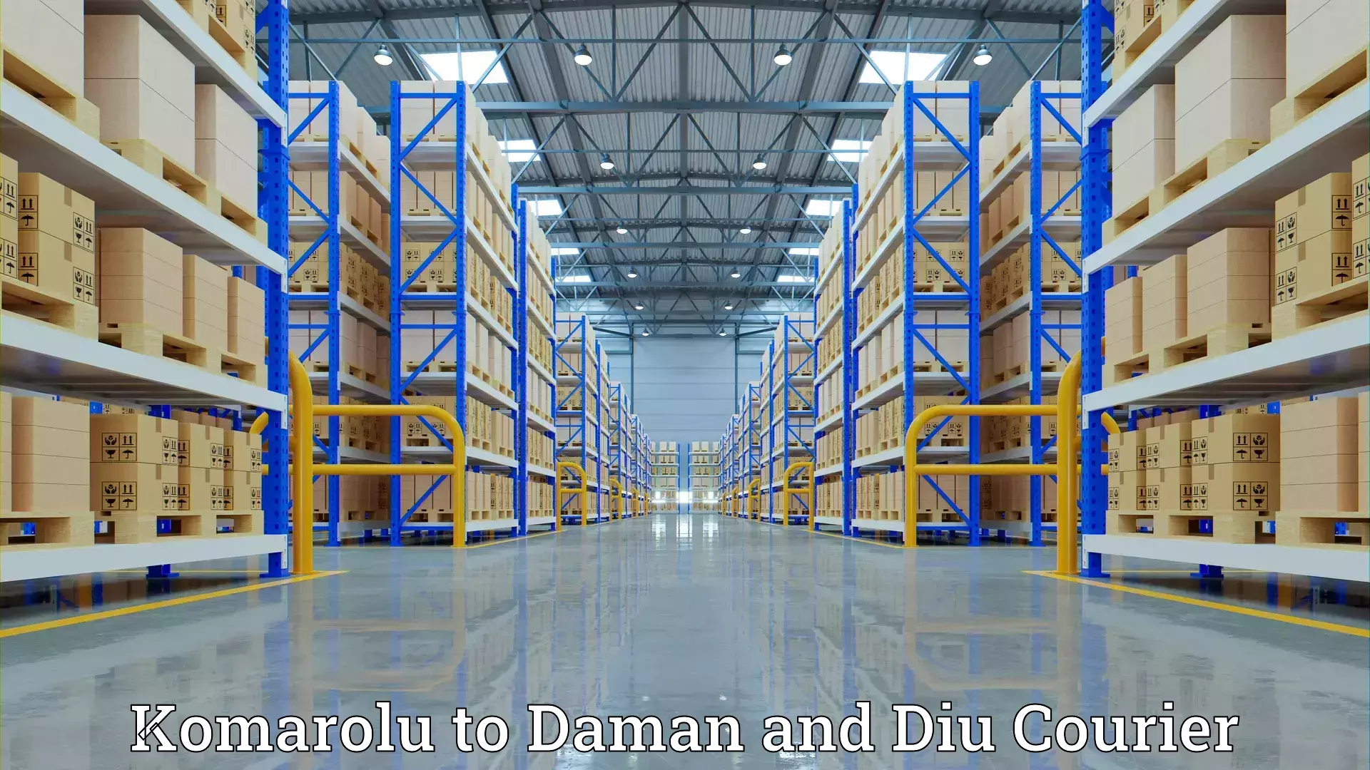 Quality relocation assistance Komarolu to Daman and Diu