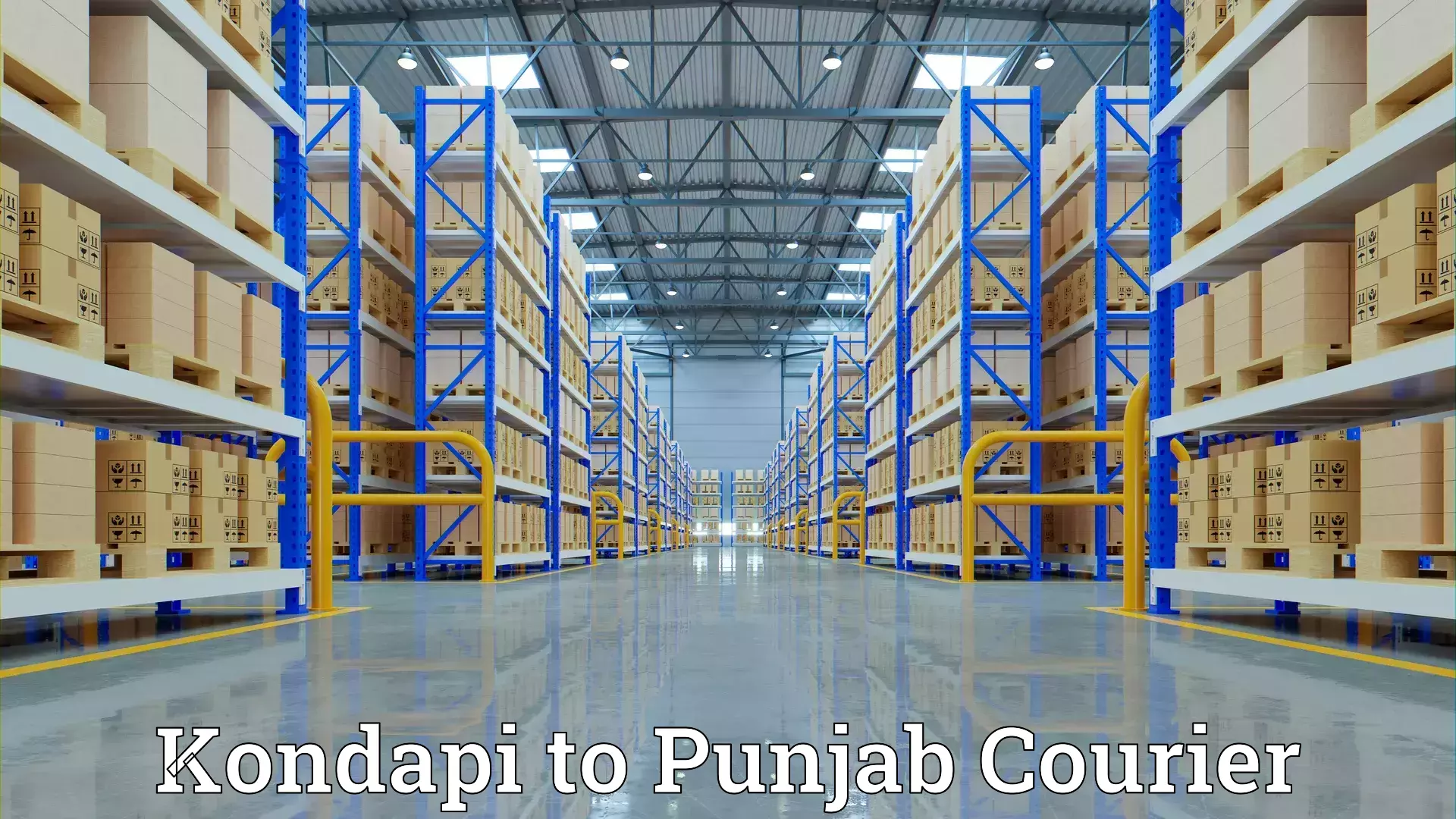 Skilled furniture transport Kondapi to Patiala